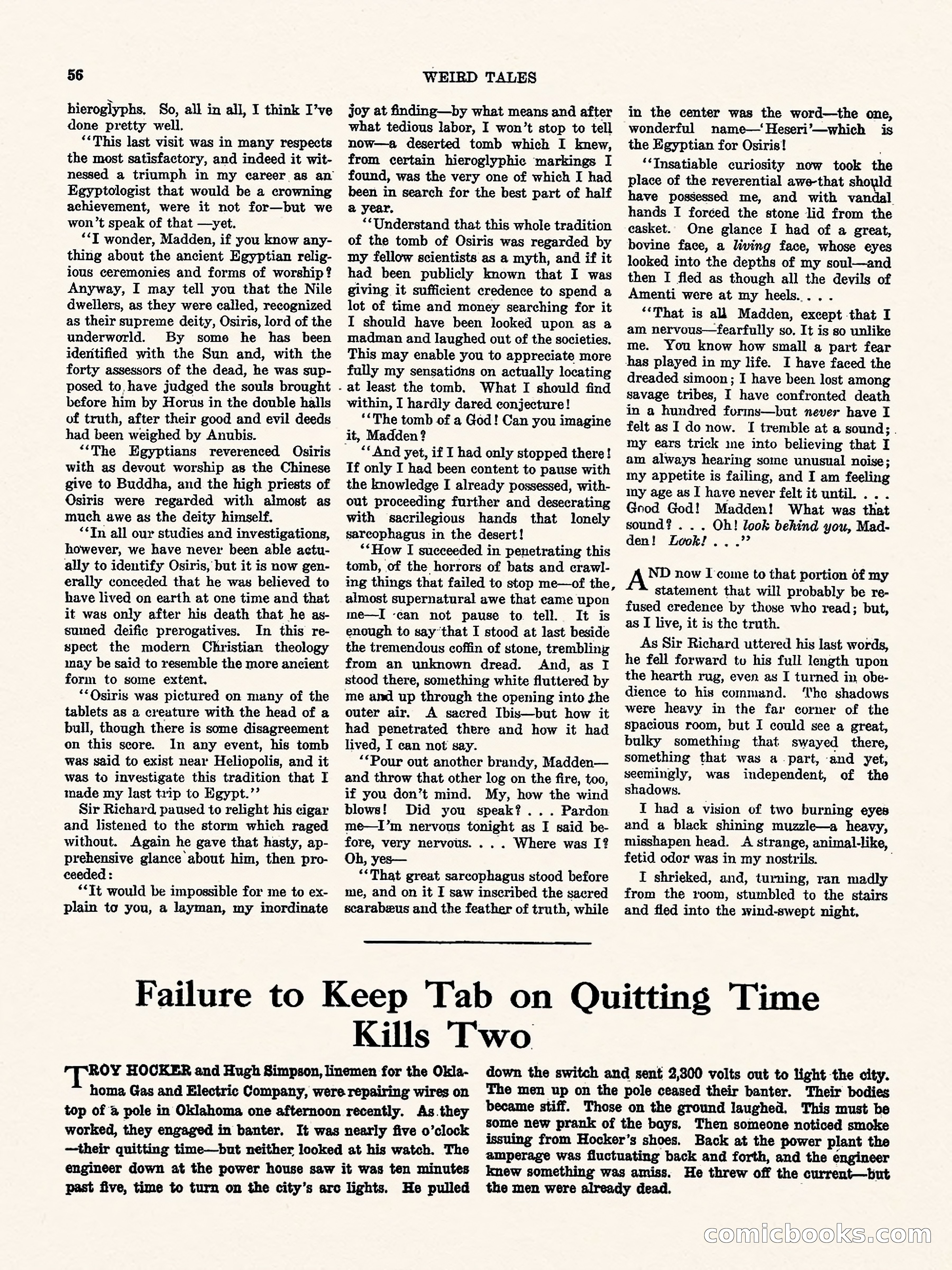 Weird Tales, Vol. I, No. 4 — page 57 of 122