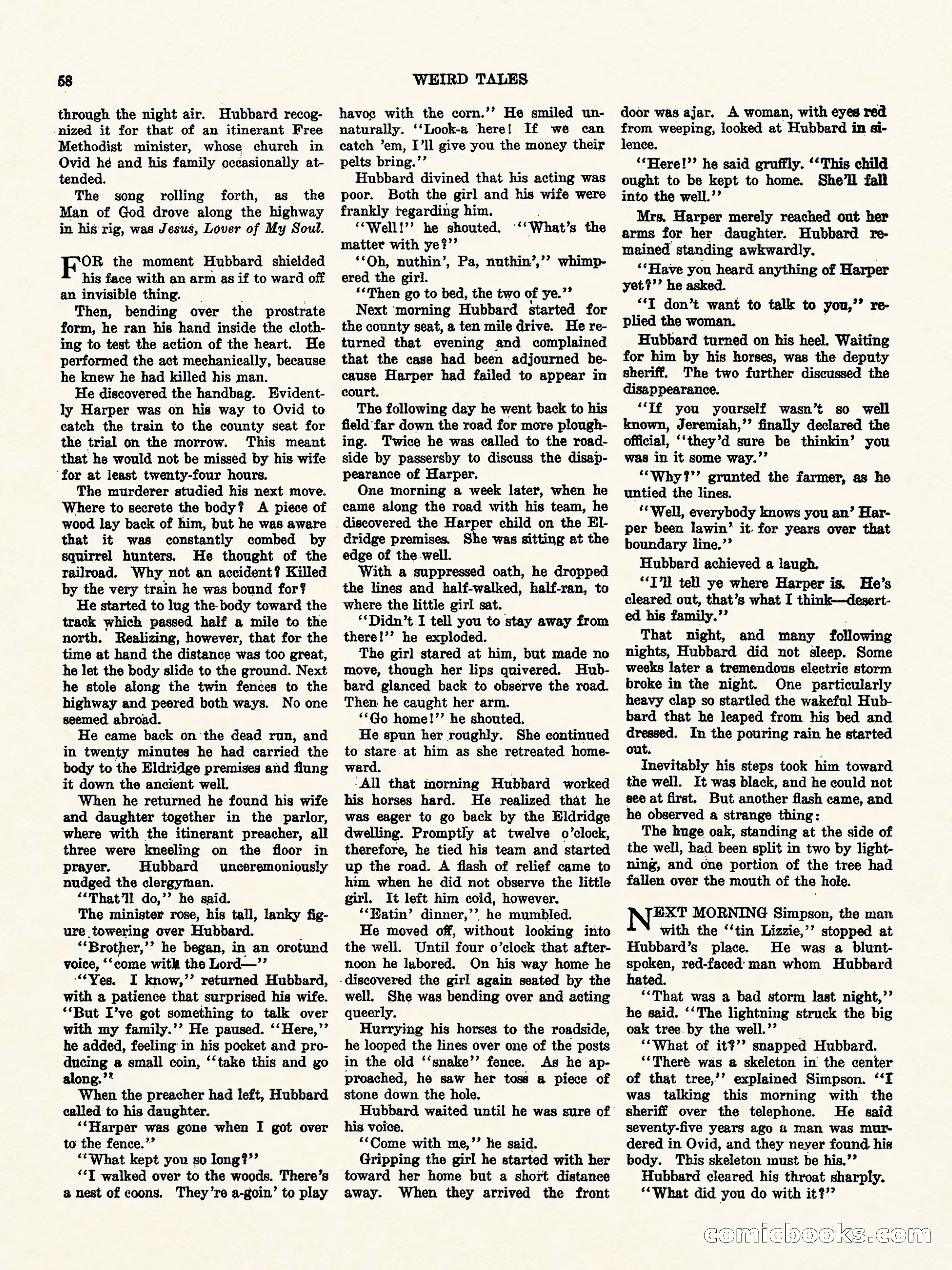 Weird Tales, Vol. I, No. 4 — page 59 of 122