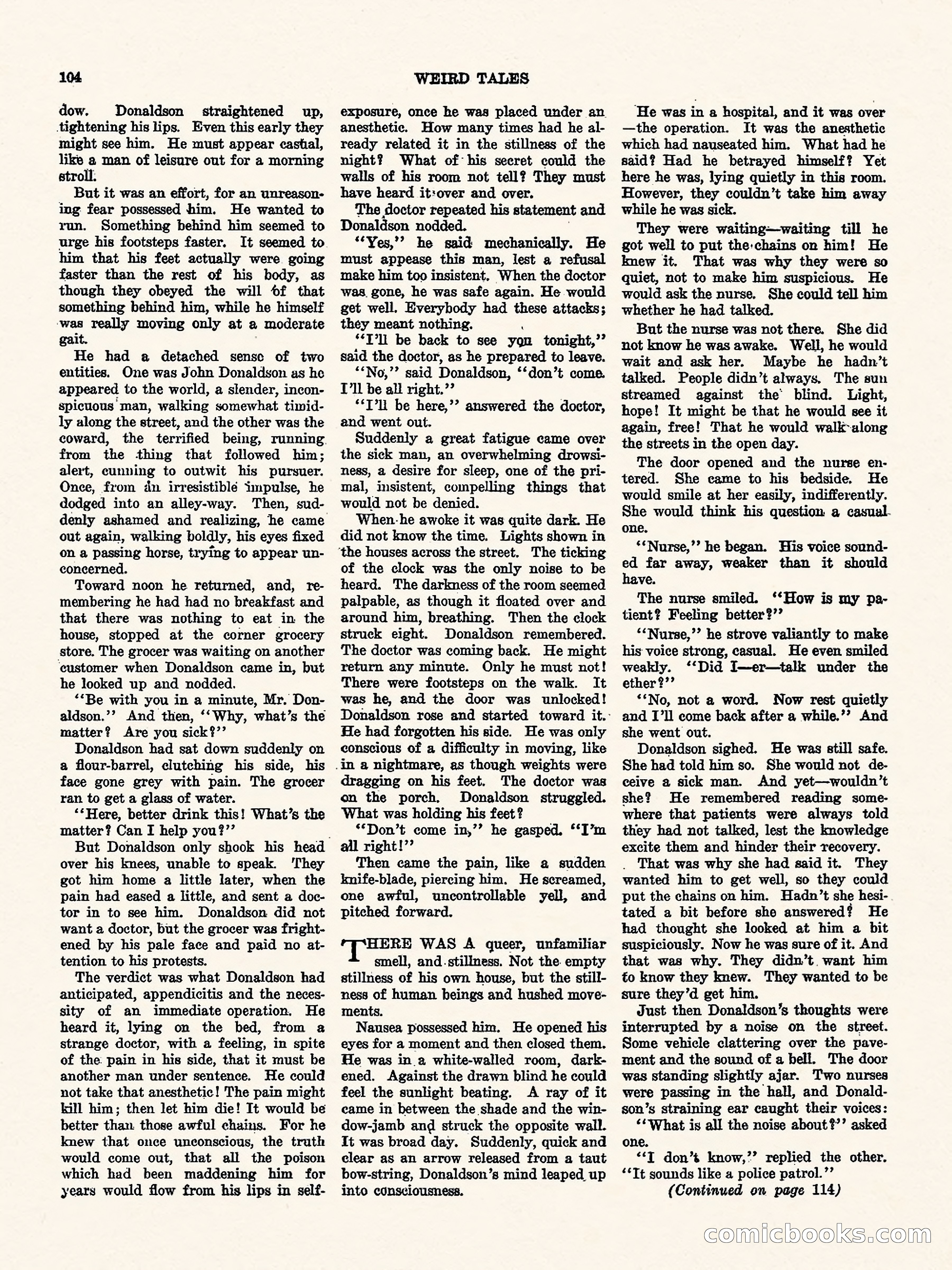 Weird Tales, Vol. I, No. 4 — page 105 of 122