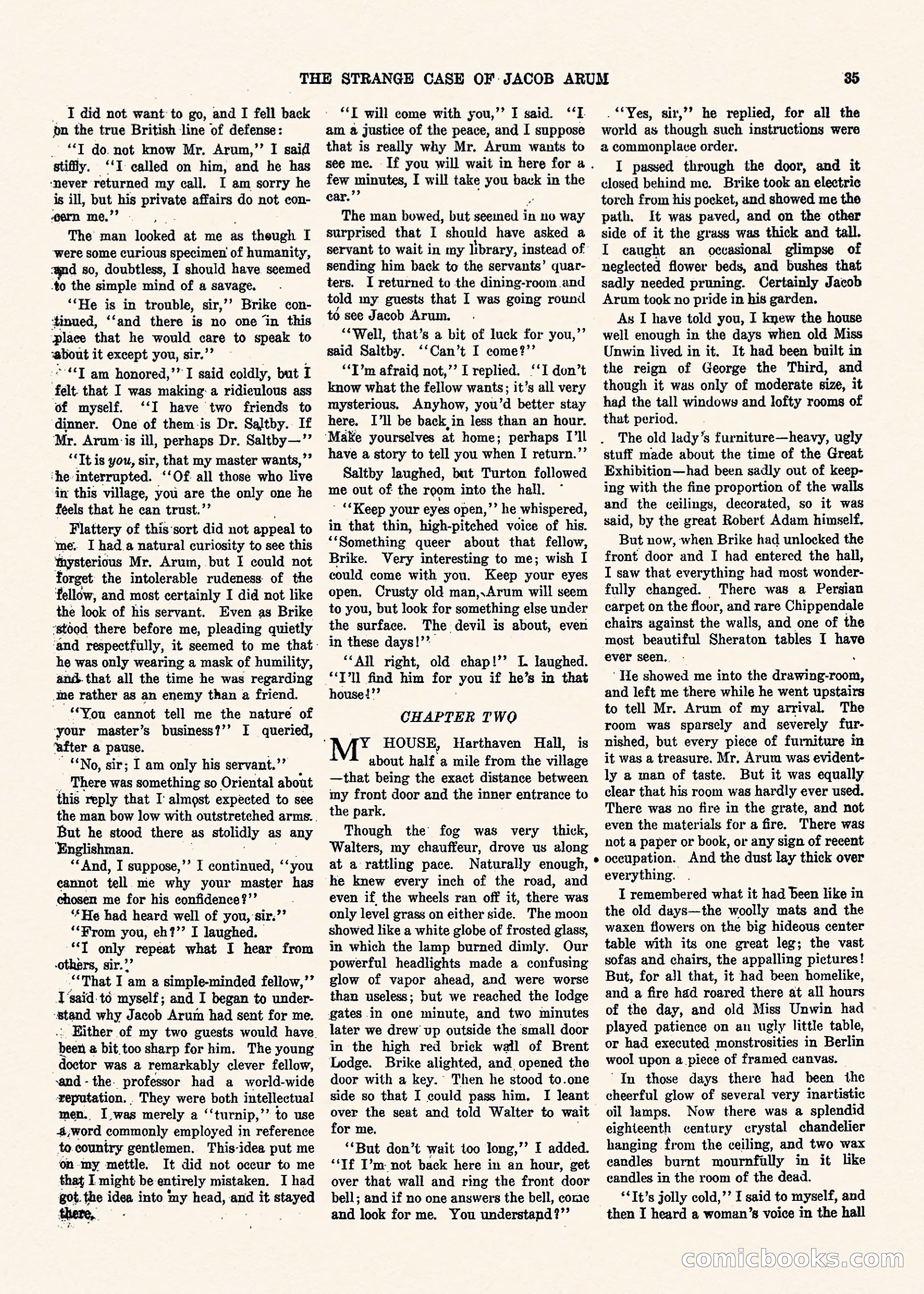 Weird Tales, Vol. II No. 1 — page 36 of 98