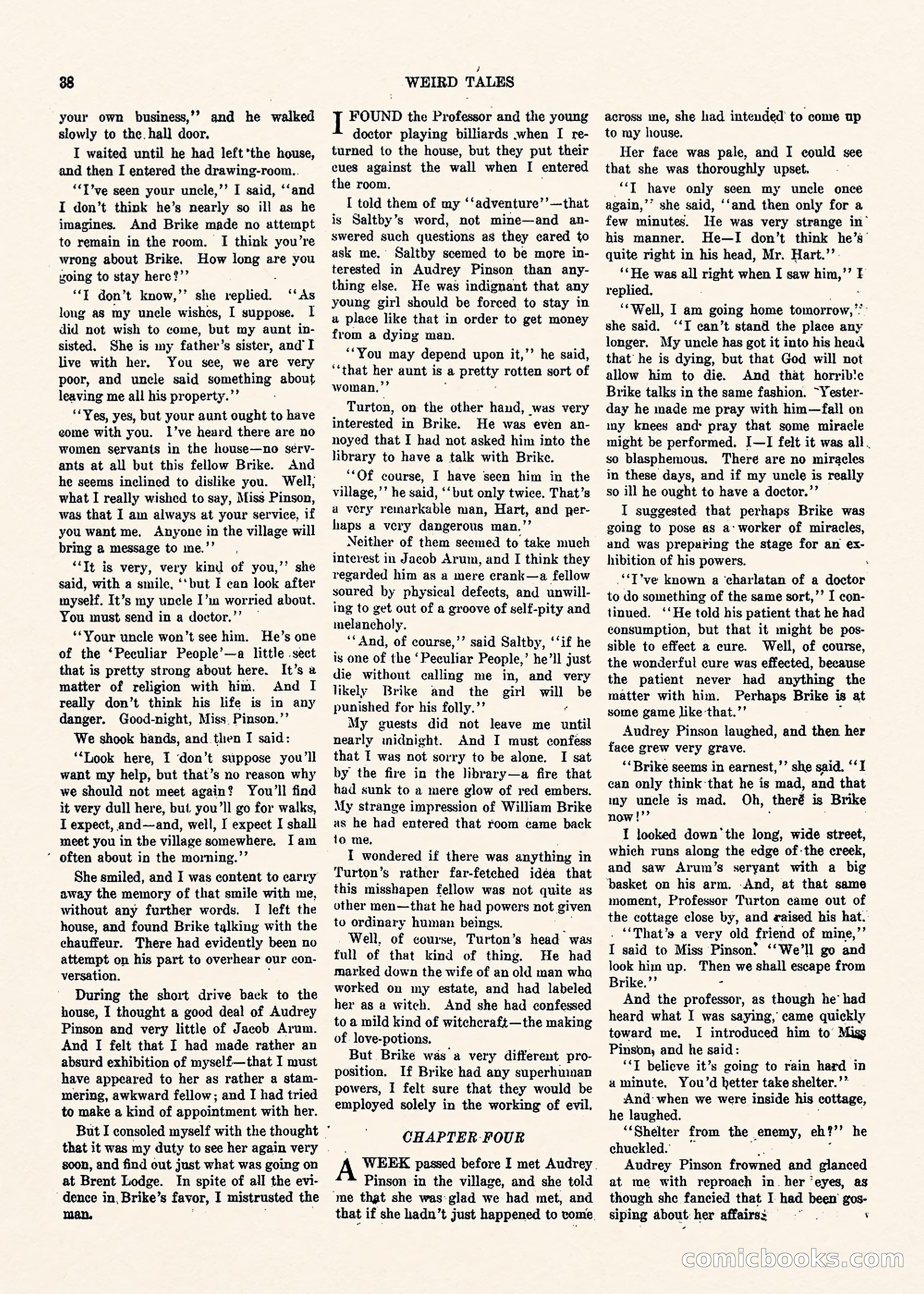 Weird Tales, Vol. II No. 1 — page 39 of 98