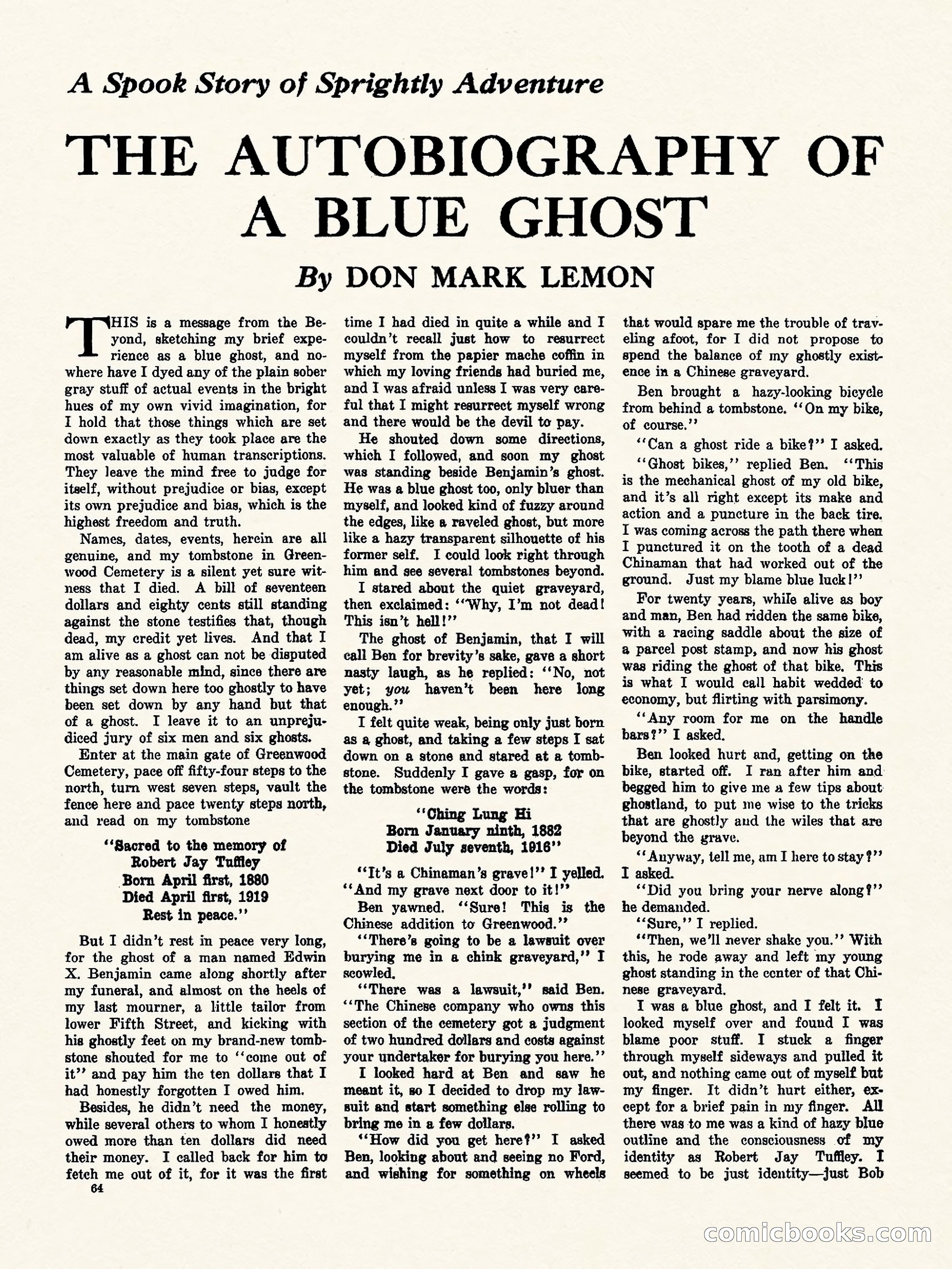 Weird Tales, Vol. II, No. 2 — page 65 of 98