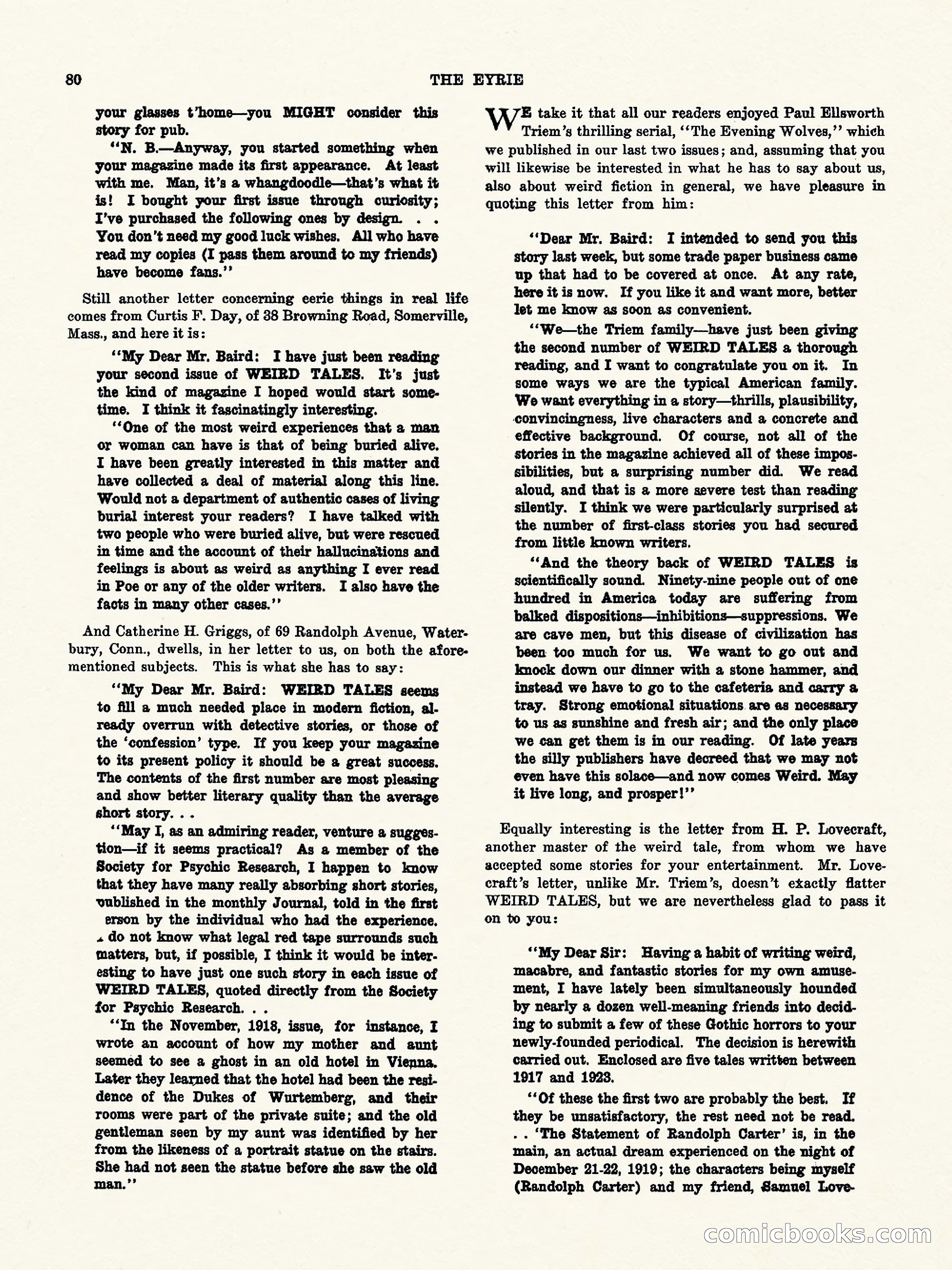 Weird Tales, Vol. II, No. 2 — page 81 of 98