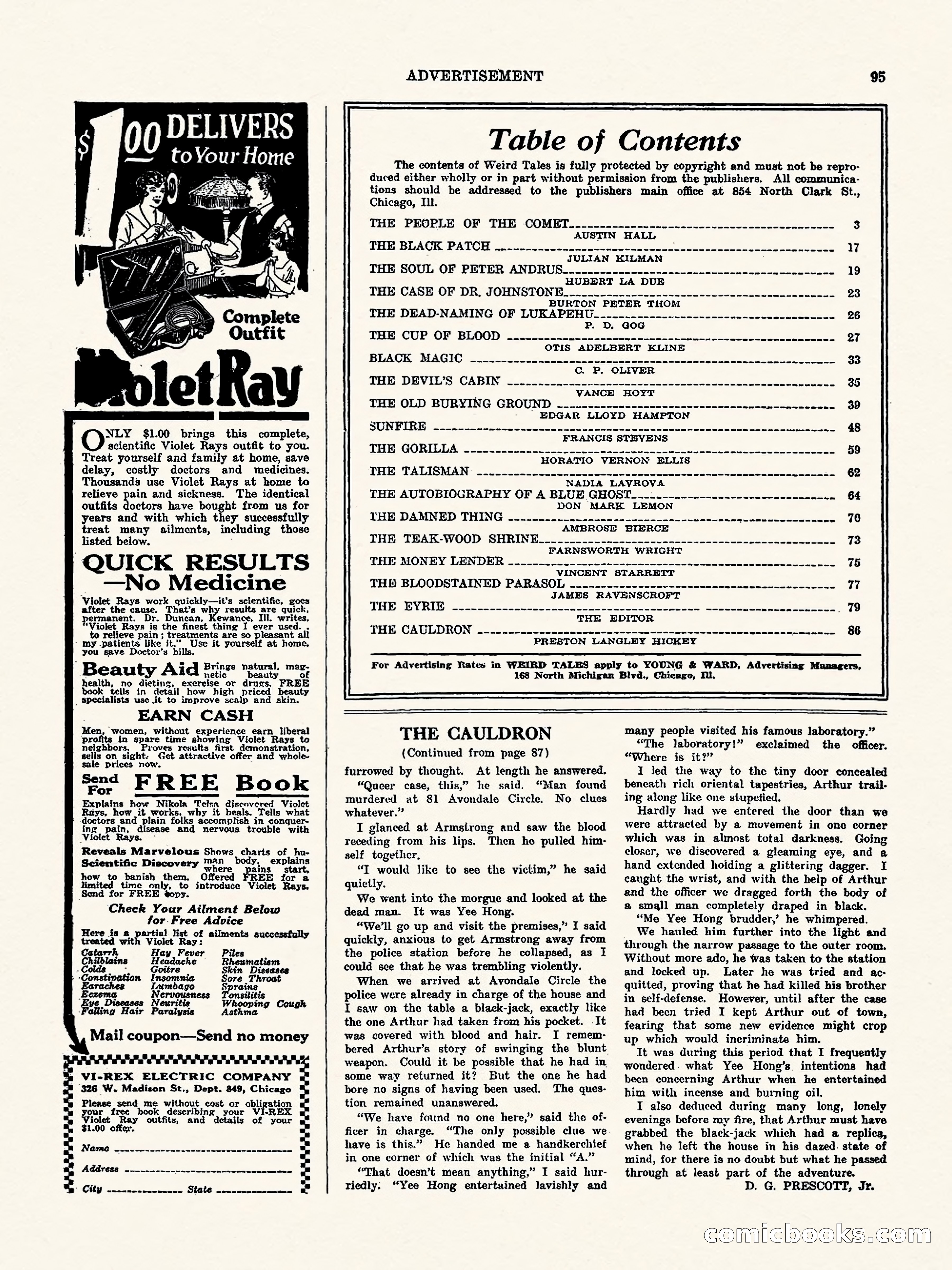 Weird Tales, Vol. II, No. 2 — page 96 of 98