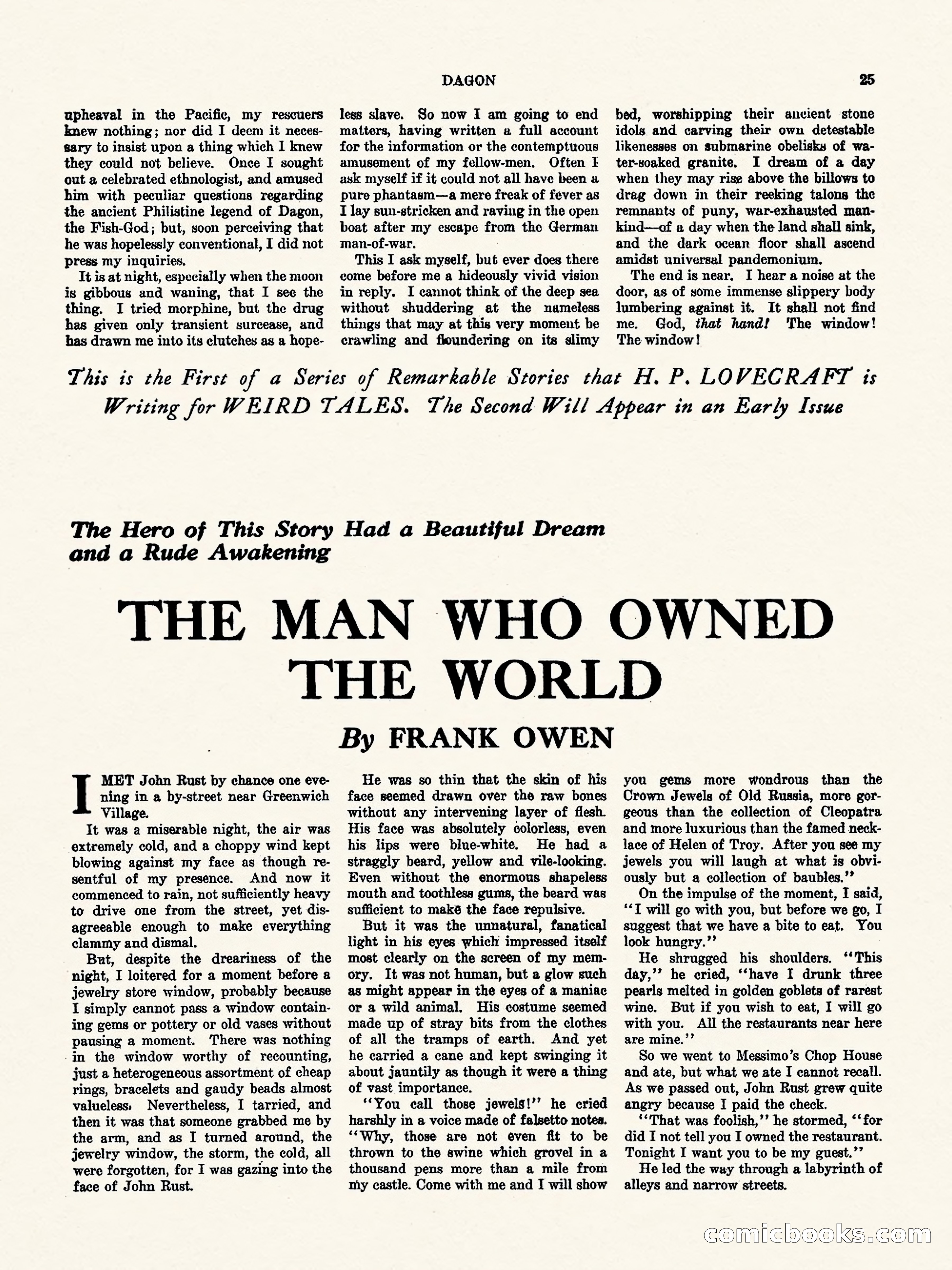 Weird Tales, Vol. II, No. 3 — page 26 of 98