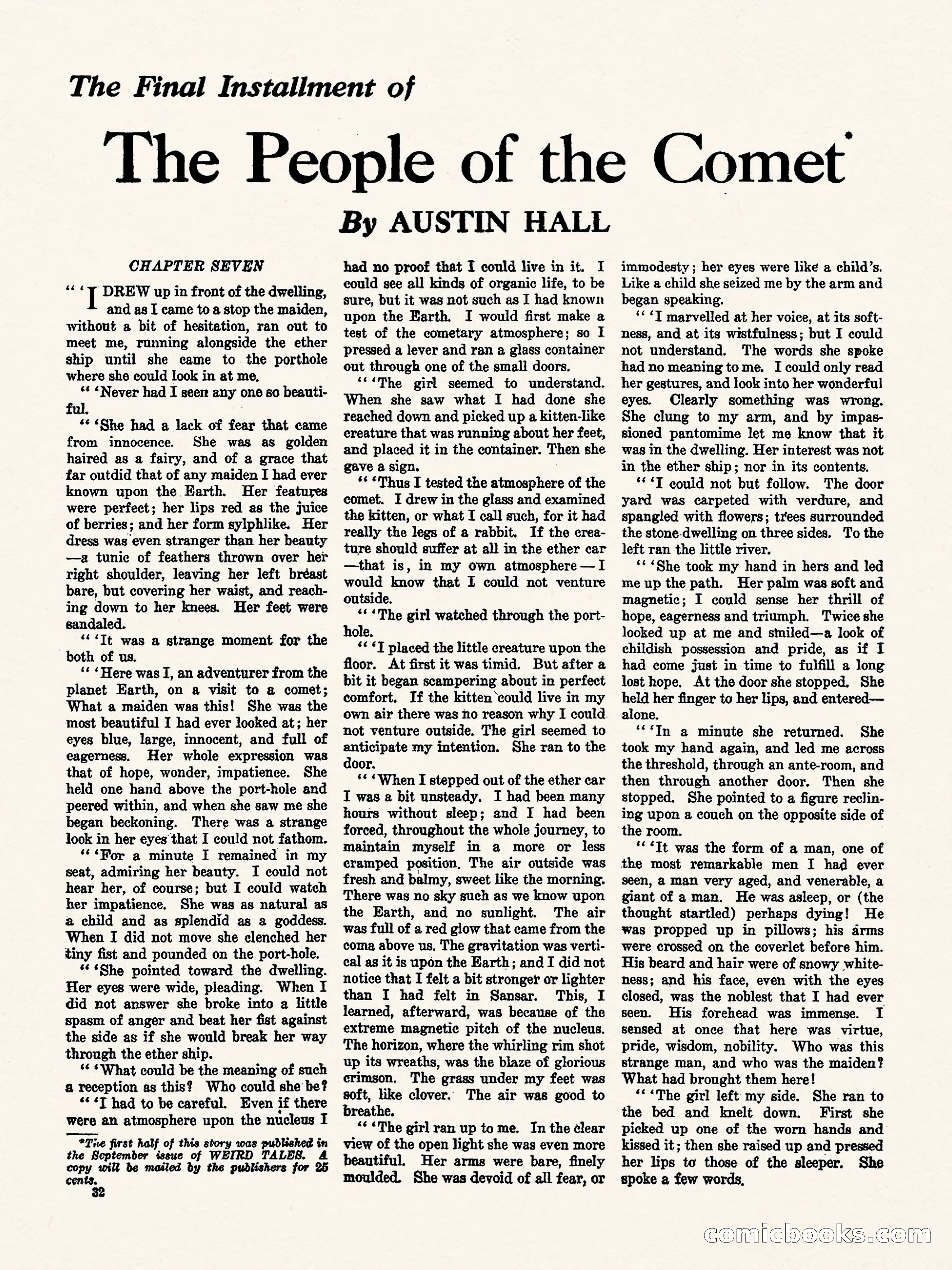 Weird Tales, Vol. II, No. 3 — page 33 of 98