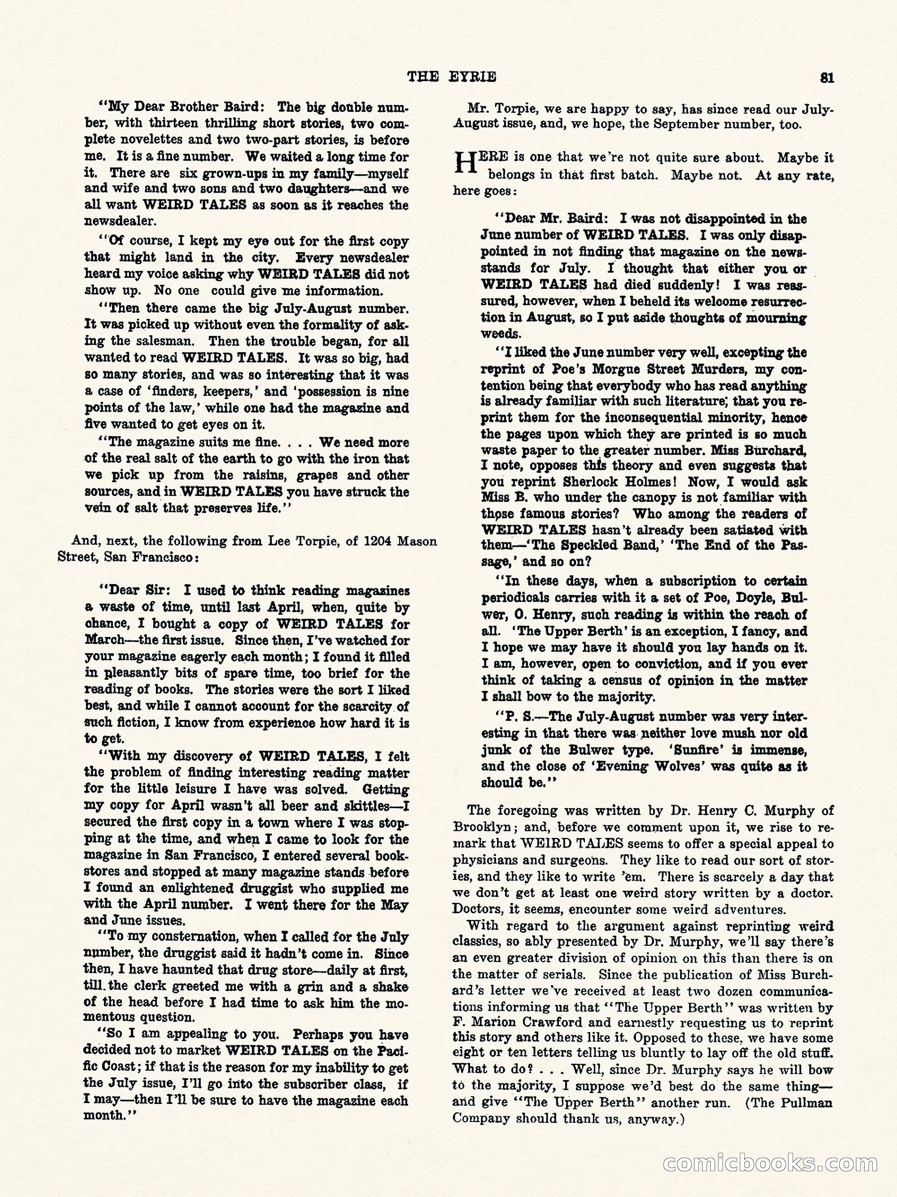 Weird Tales, Vol. II, No. 3 — page 82 of 98