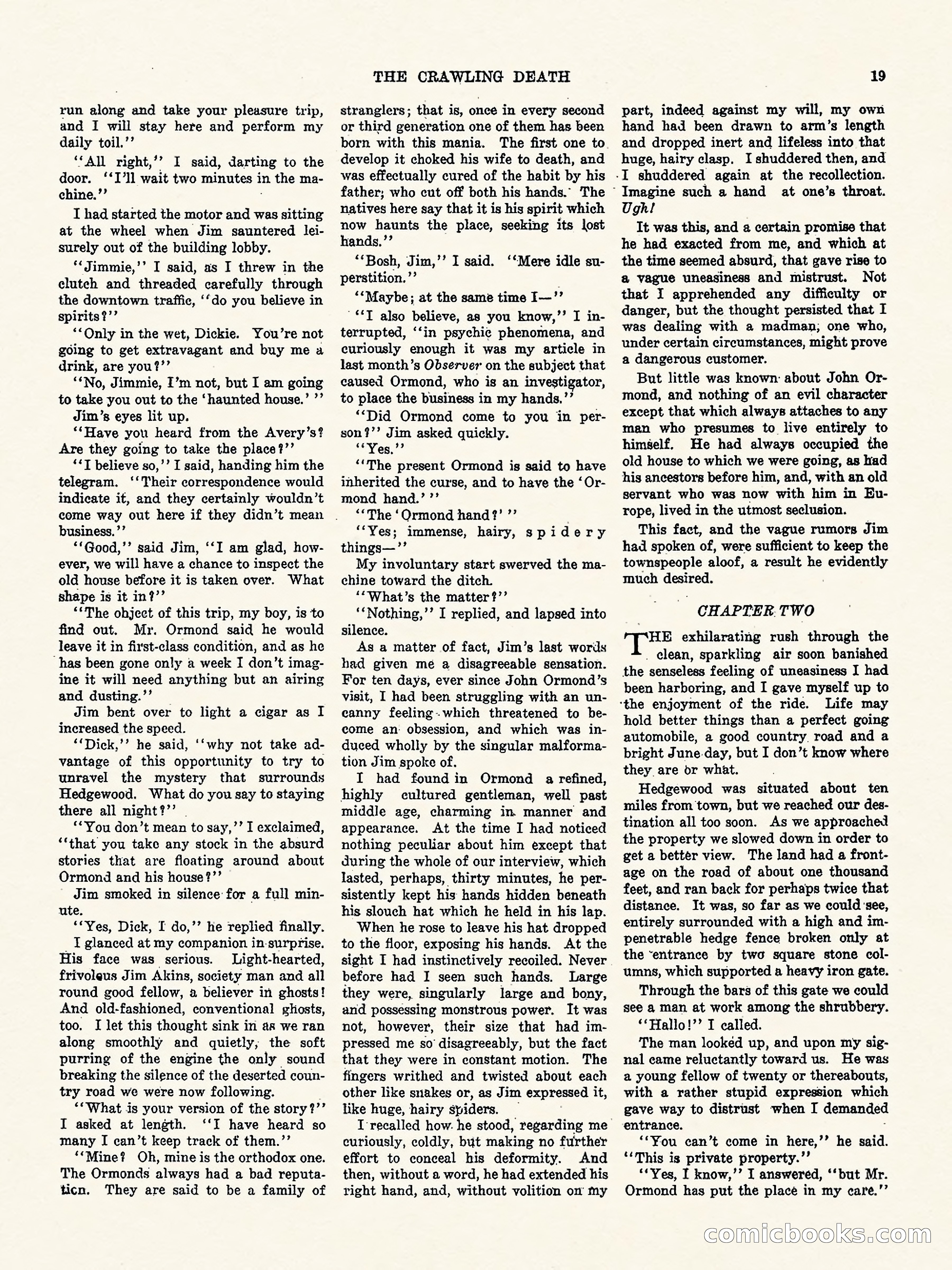 Weird Tales, Vol. 2 No. 4 — page 20 of 98