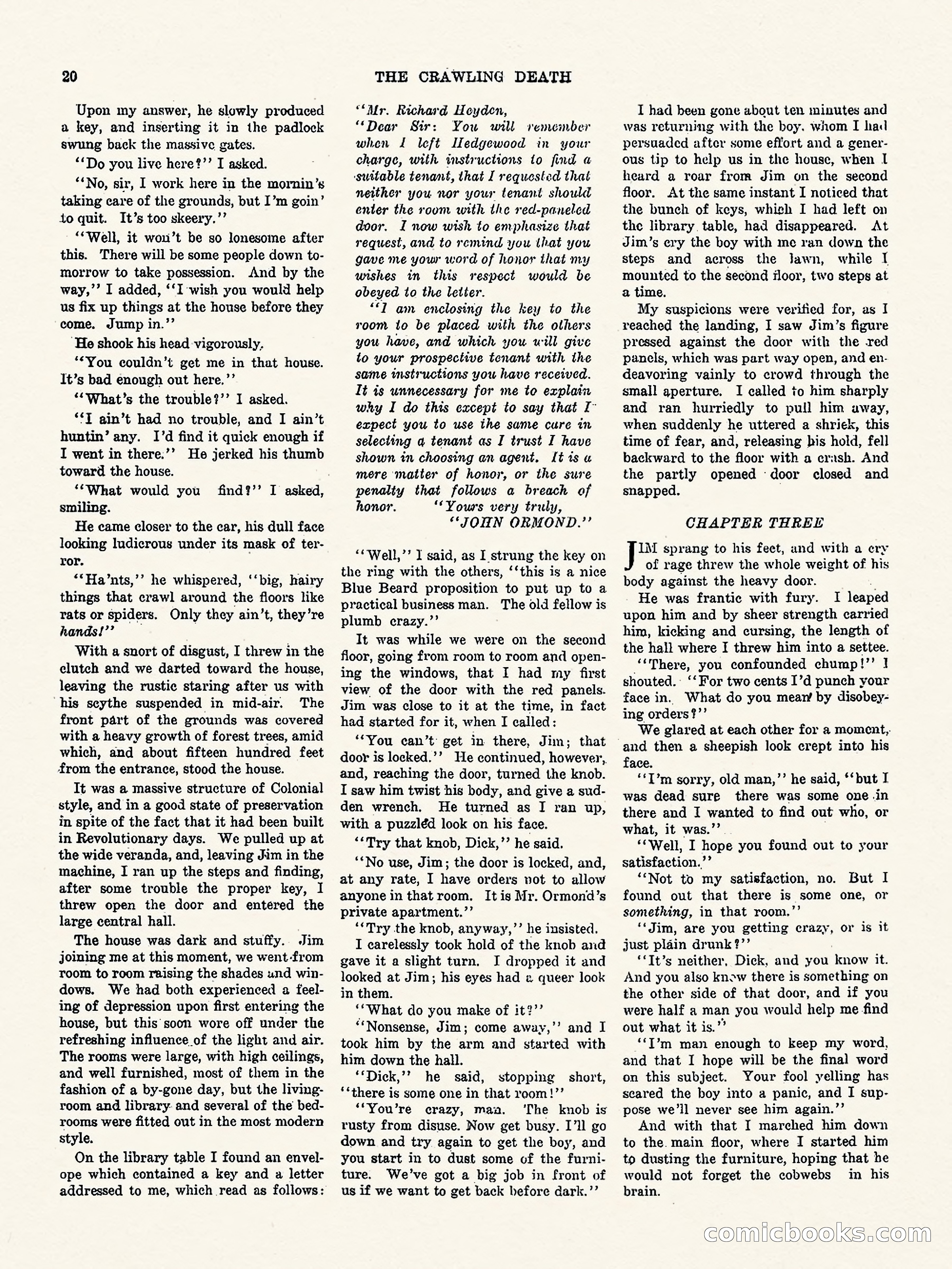 Weird Tales, Vol. 2 No. 4 — page 21 of 98