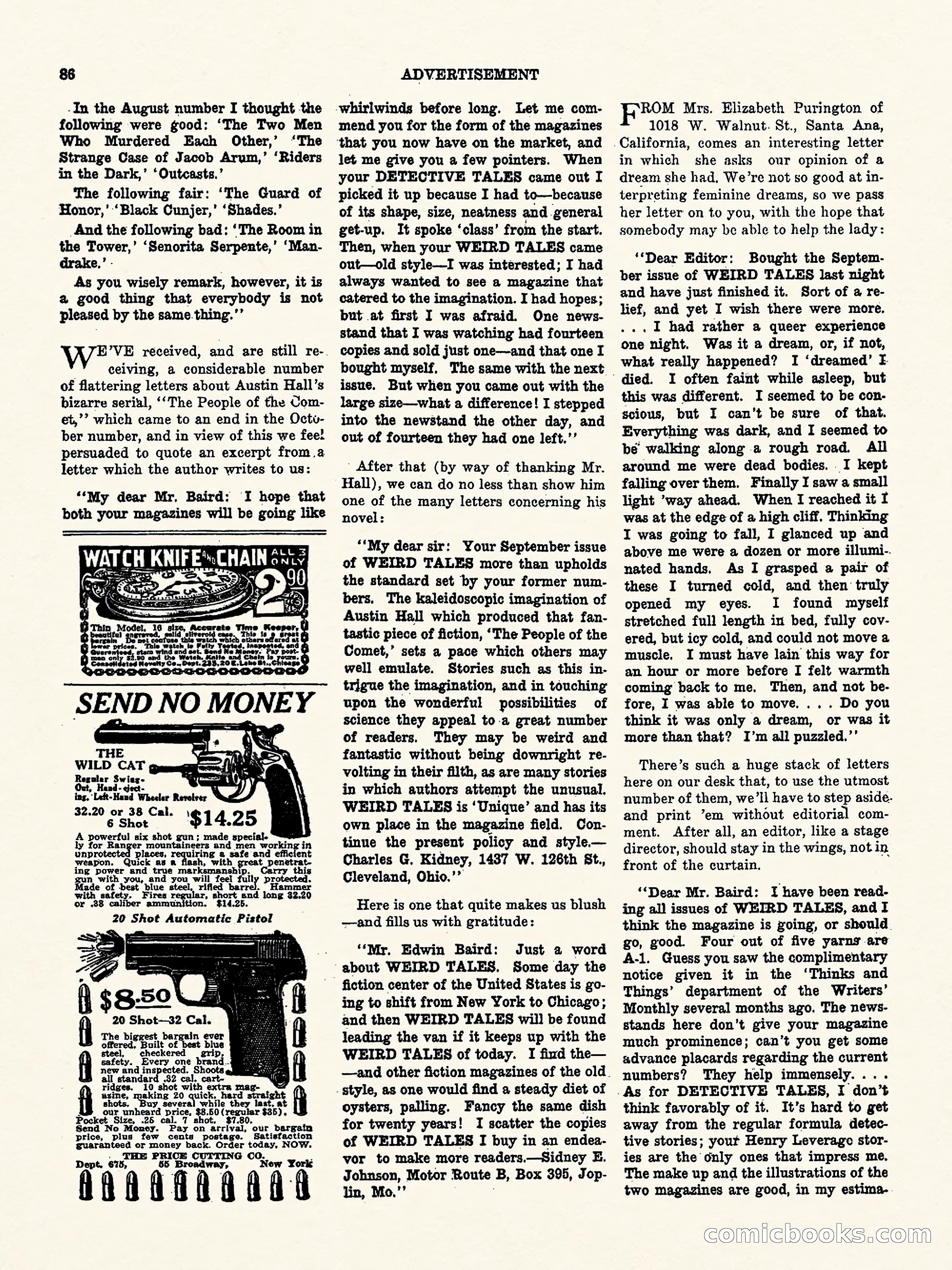 Weird Tales, Vol. 2 No. 4 — page 87 of 98