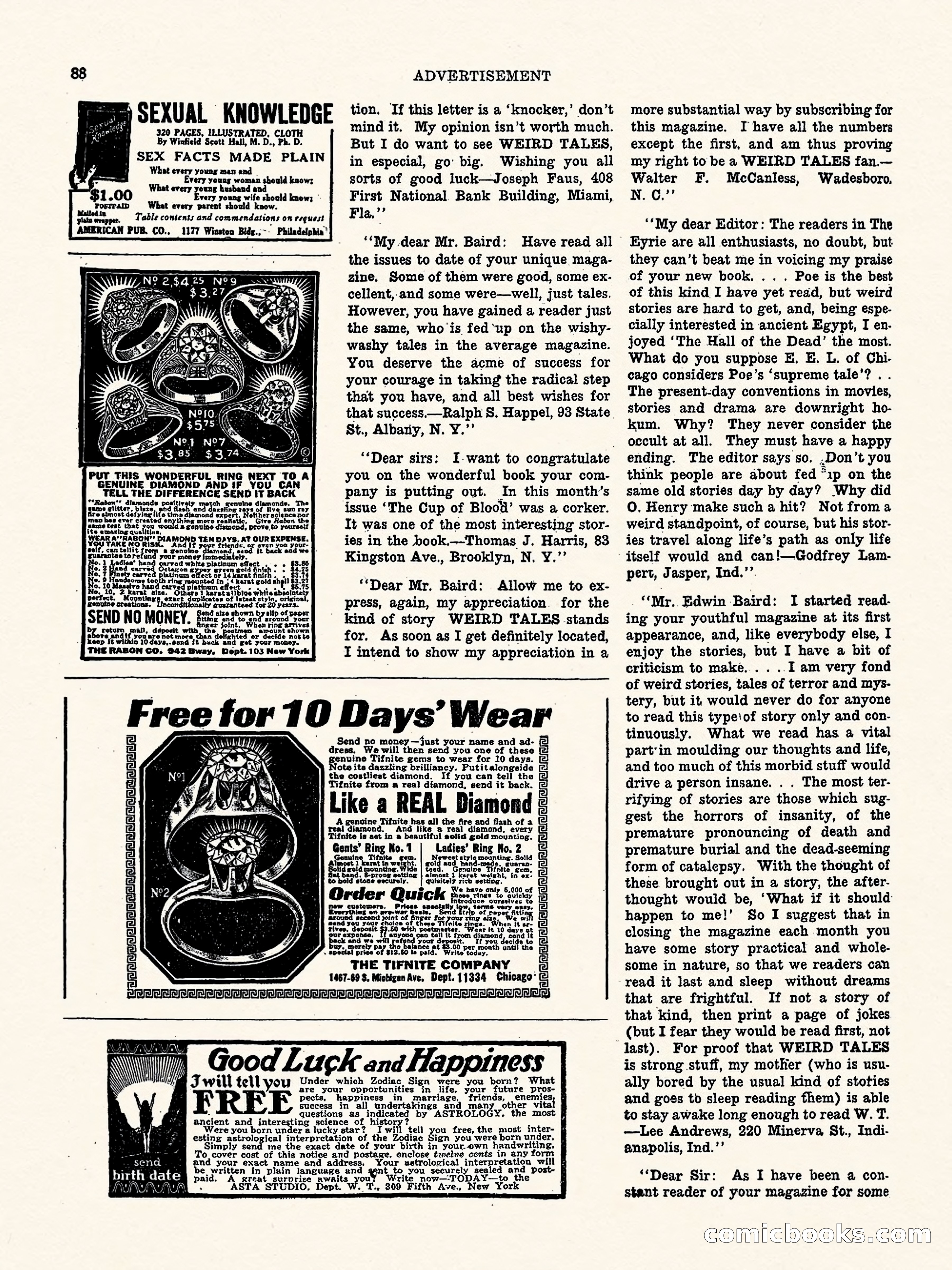 Weird Tales, Vol. 2 No. 4 — page 89 of 98