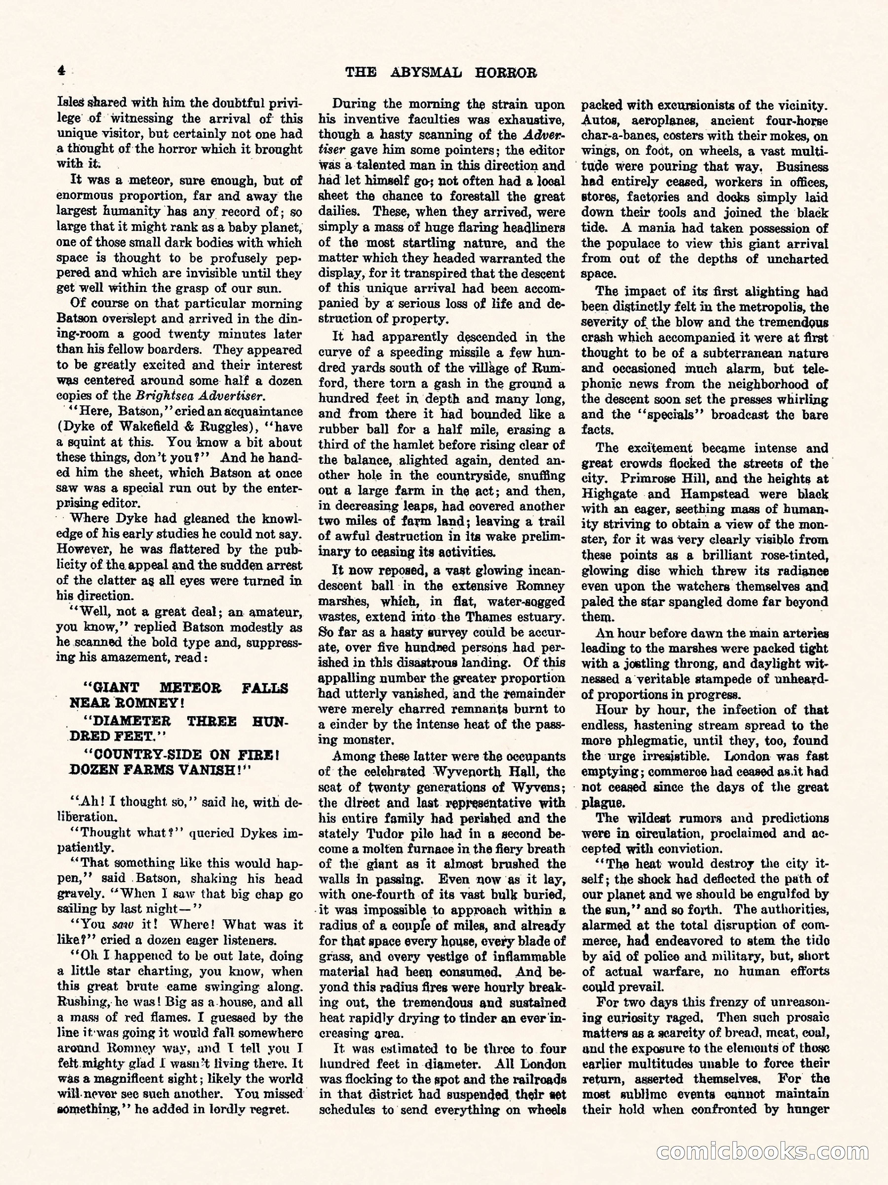 Weird Tales, Vol. 3, No. 1 — page 5 of 98