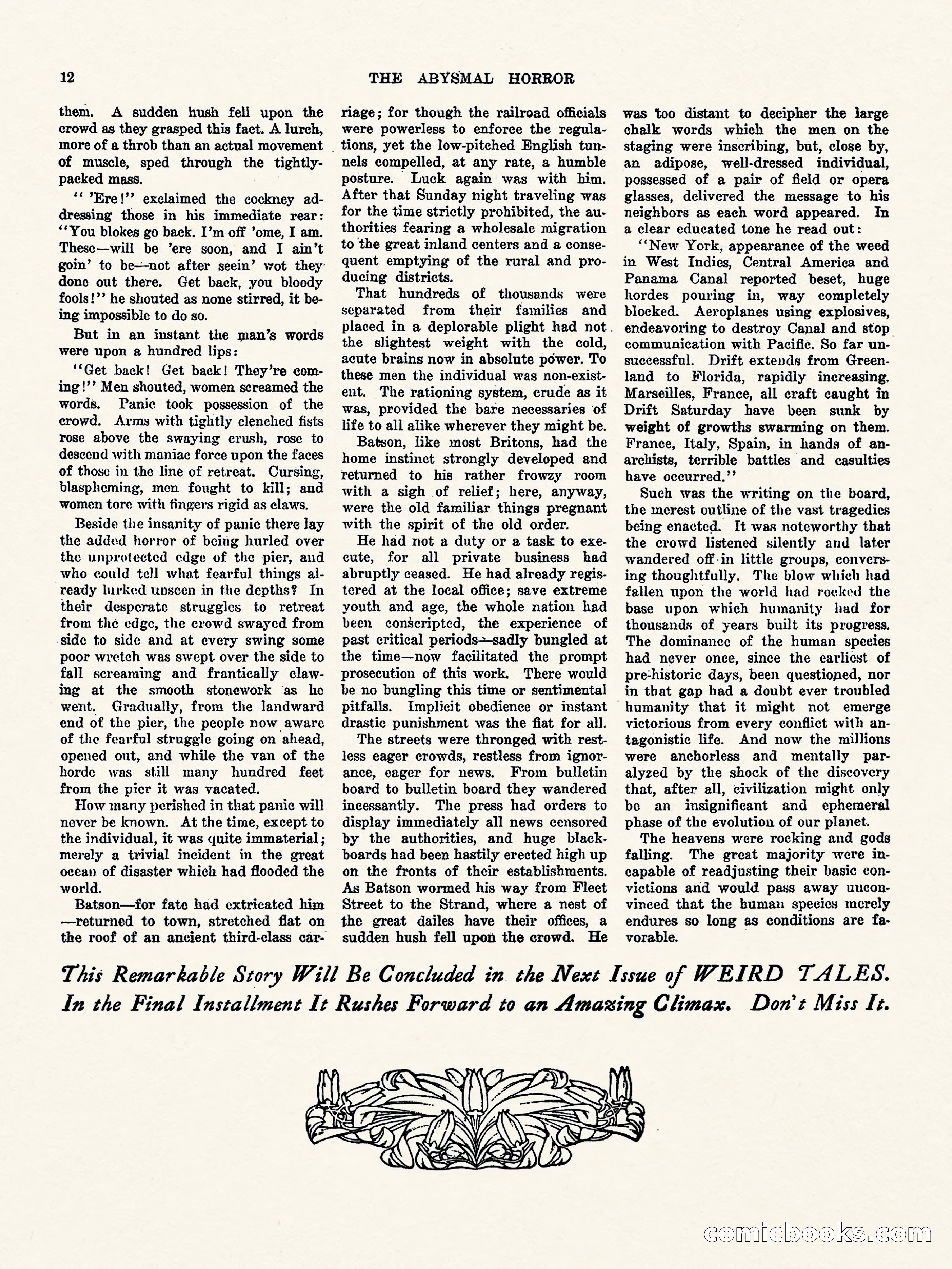 Weird Tales, Vol. 3, No. 1 — page 13 of 98