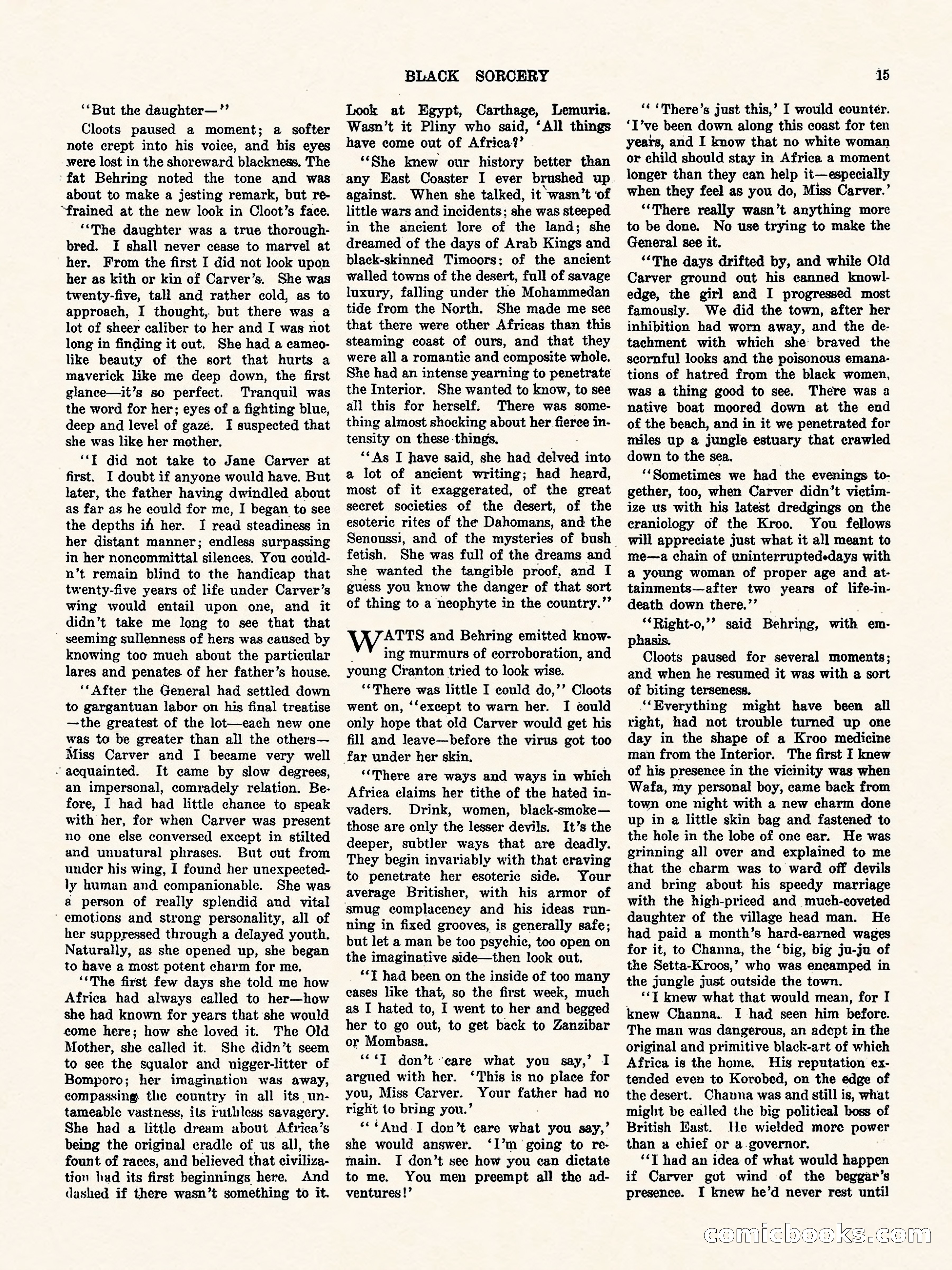 Weird Tales, Vol. 3, No. 1 — page 16 of 98