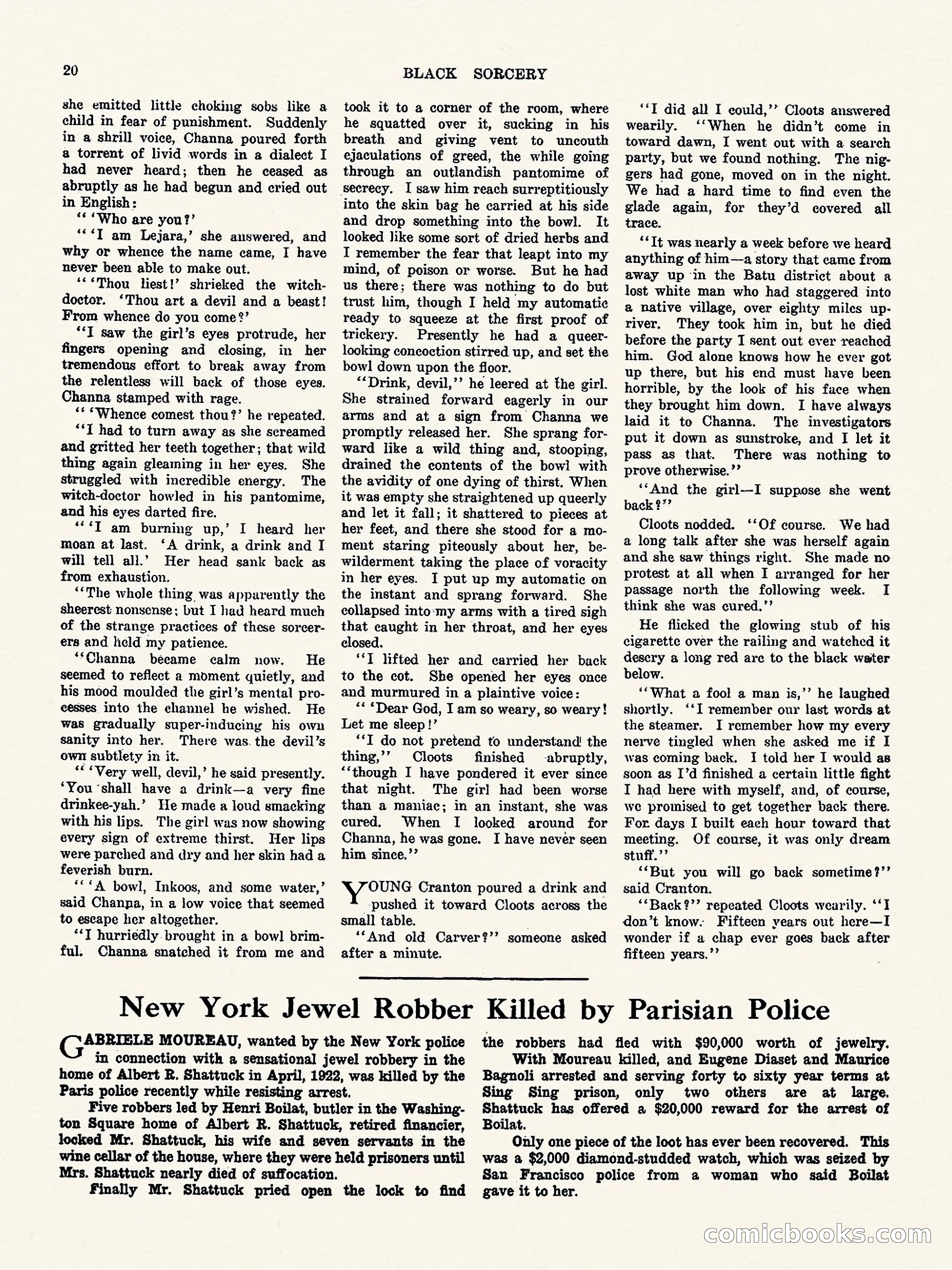 Weird Tales, Vol. 3, No. 1 — page 21 of 98
