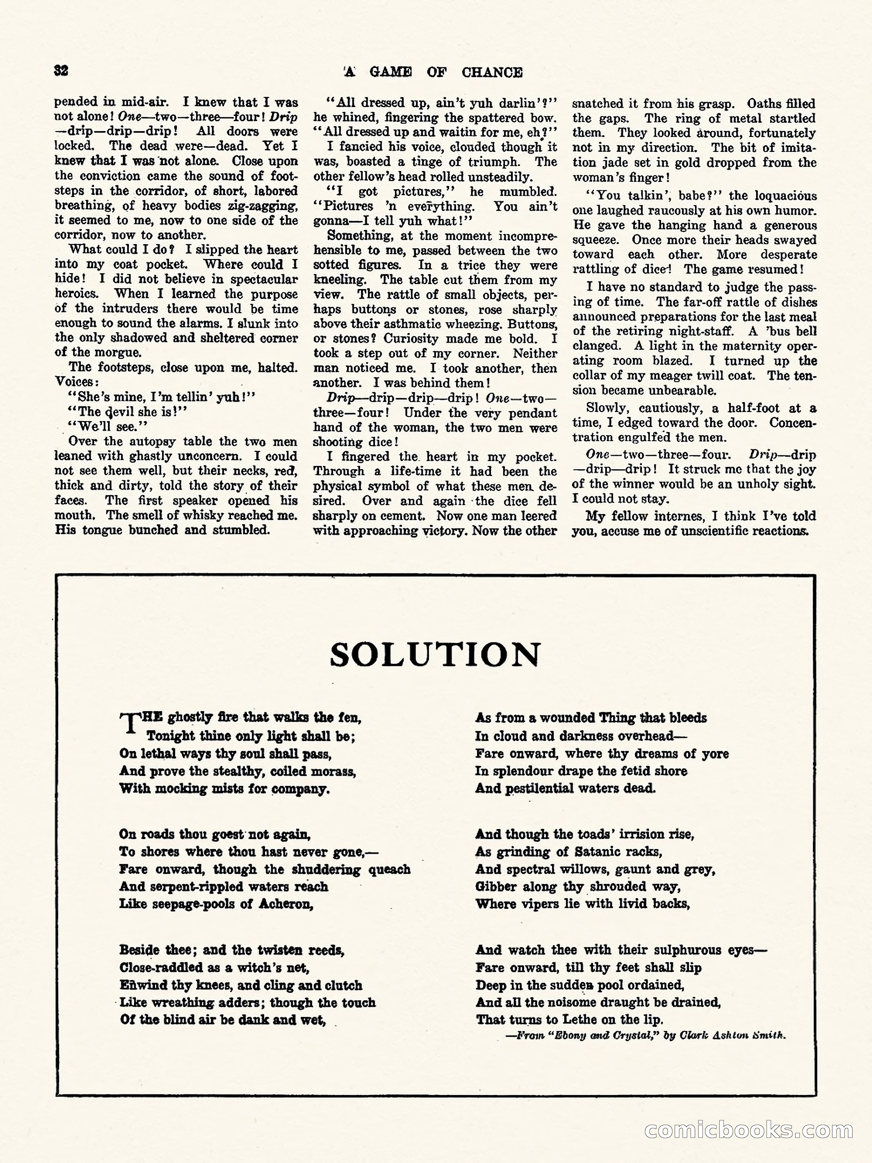 Weird Tales, Vol. 3, No. 1 — page 33 of 98