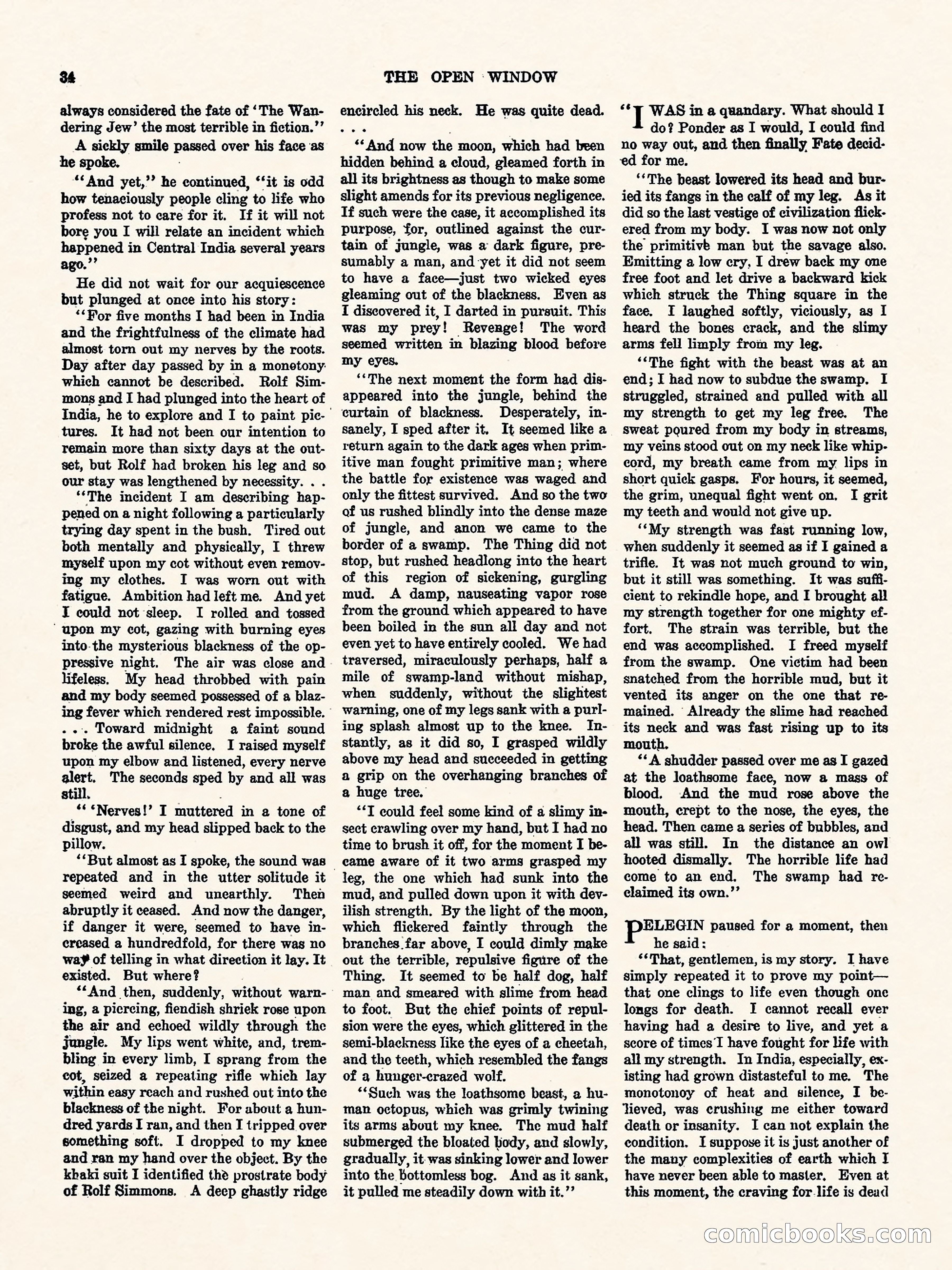 Weird Tales, Vol. 3, No. 1 — page 35 of 98