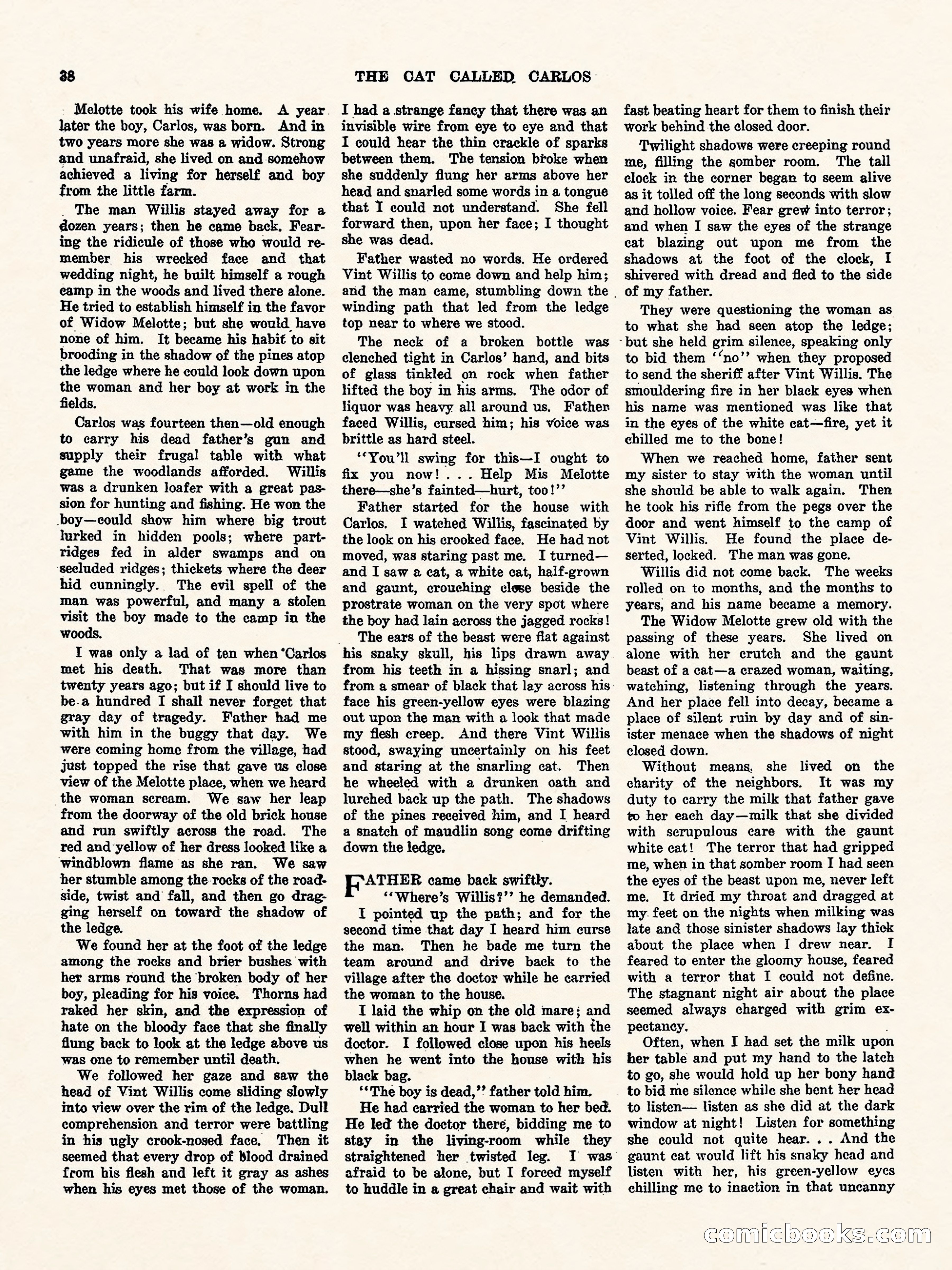 Weird Tales, Vol. 3, No. 1 — page 39 of 98
