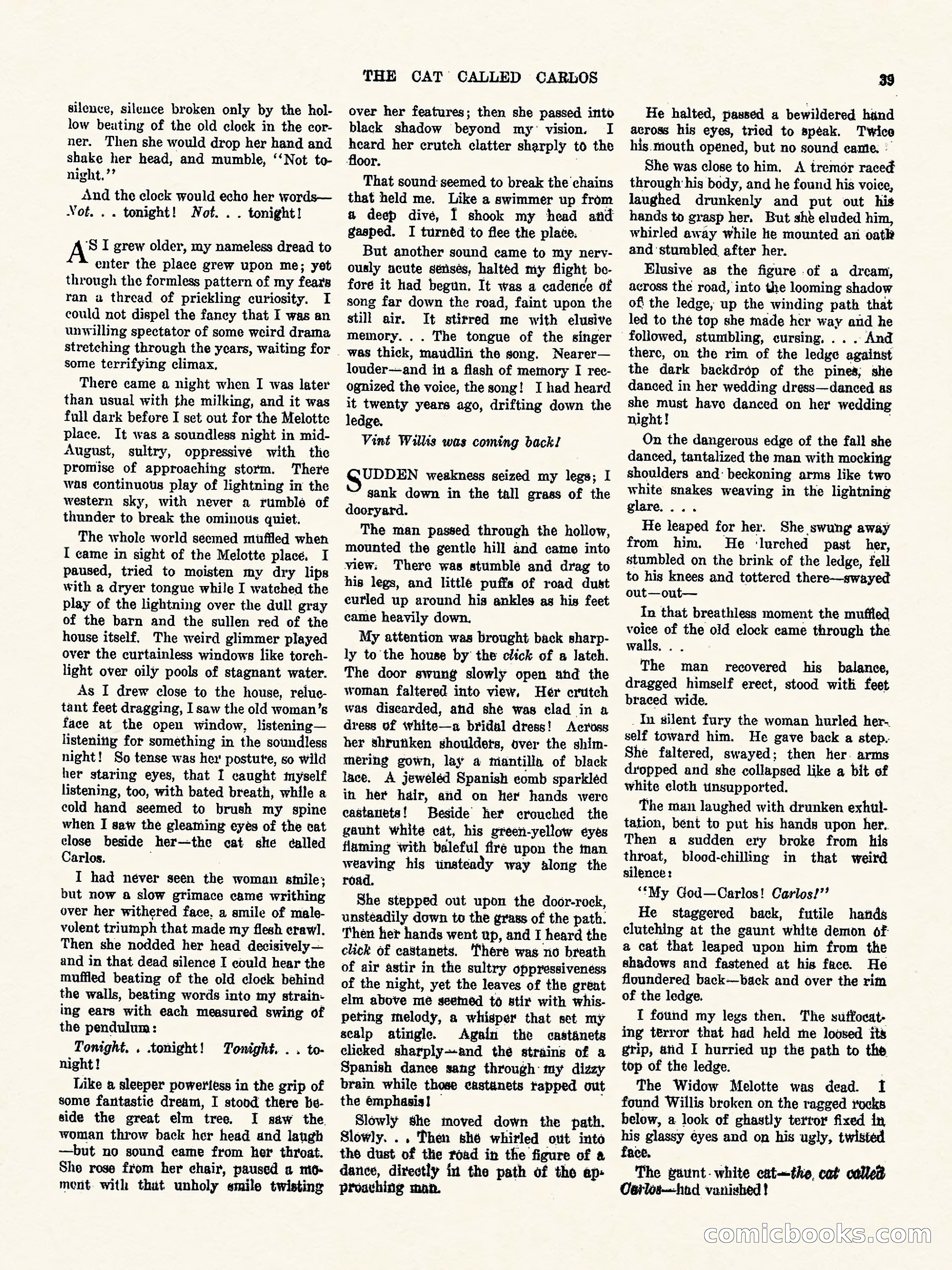 Weird Tales, Vol. 3, No. 1 — page 40 of 98