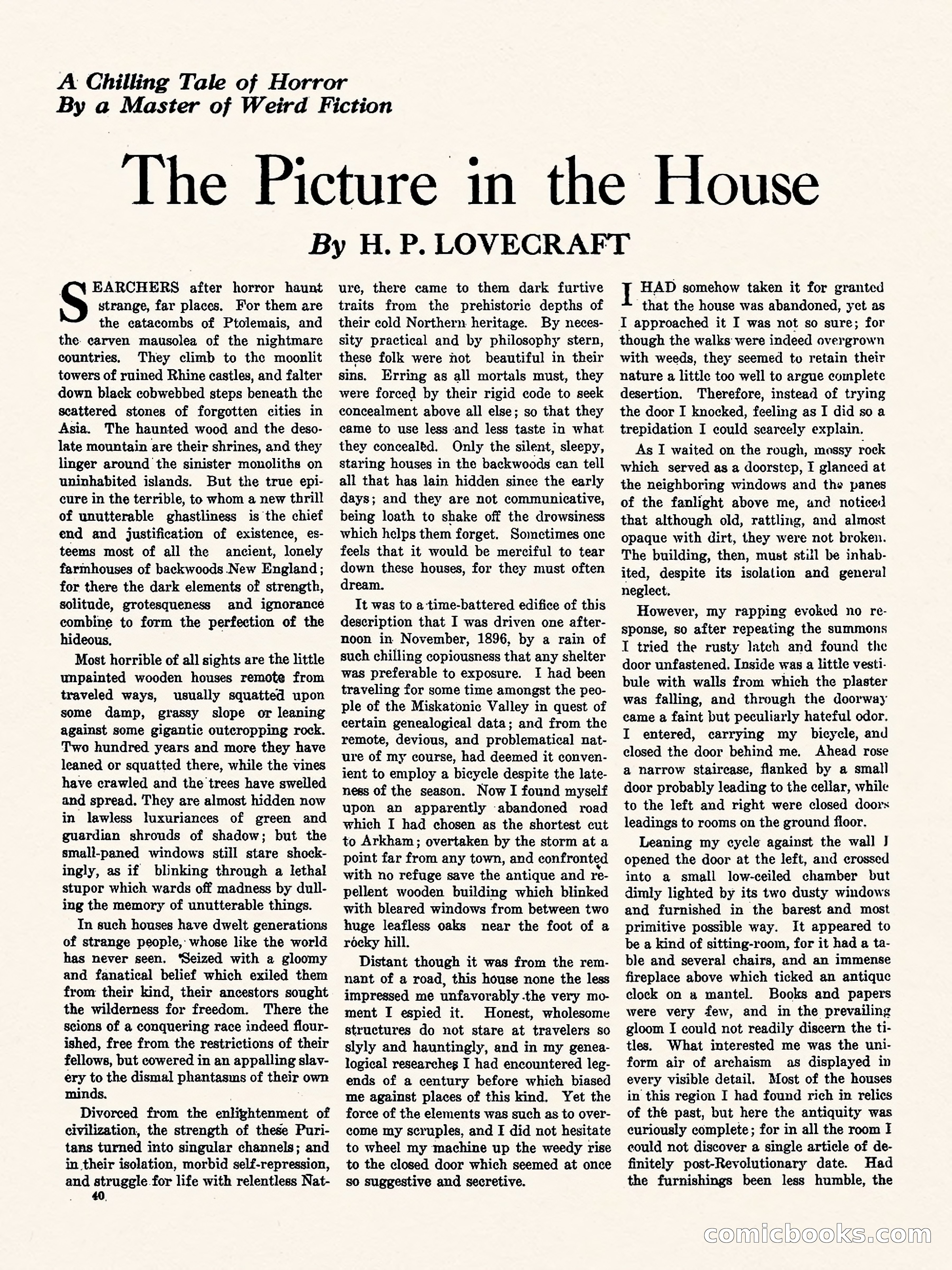 Weird Tales, Vol. 3, No. 1 — page 41 of 98
