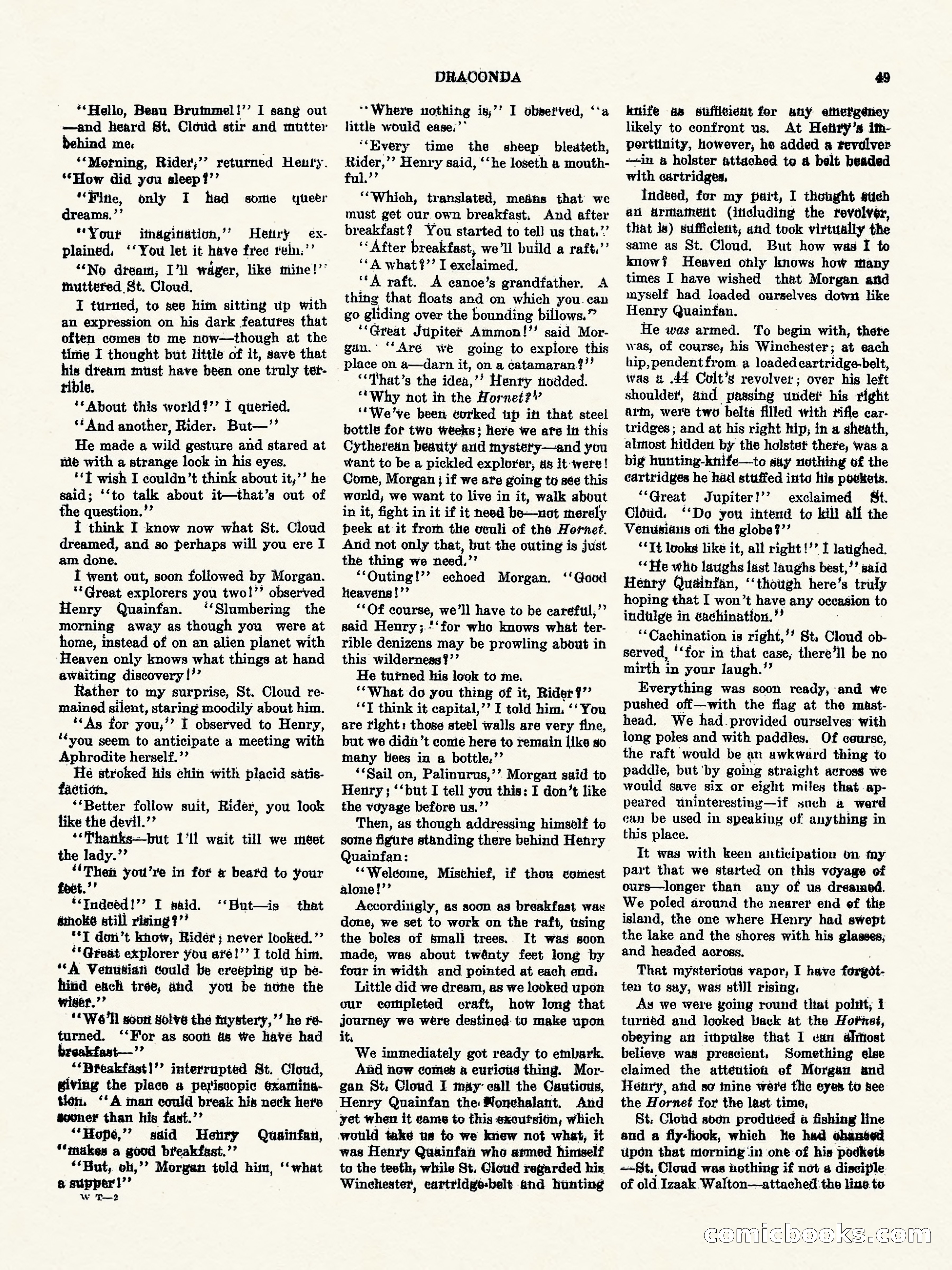 Weird Tales, Vol. 3, No. 1 — page 50 of 98