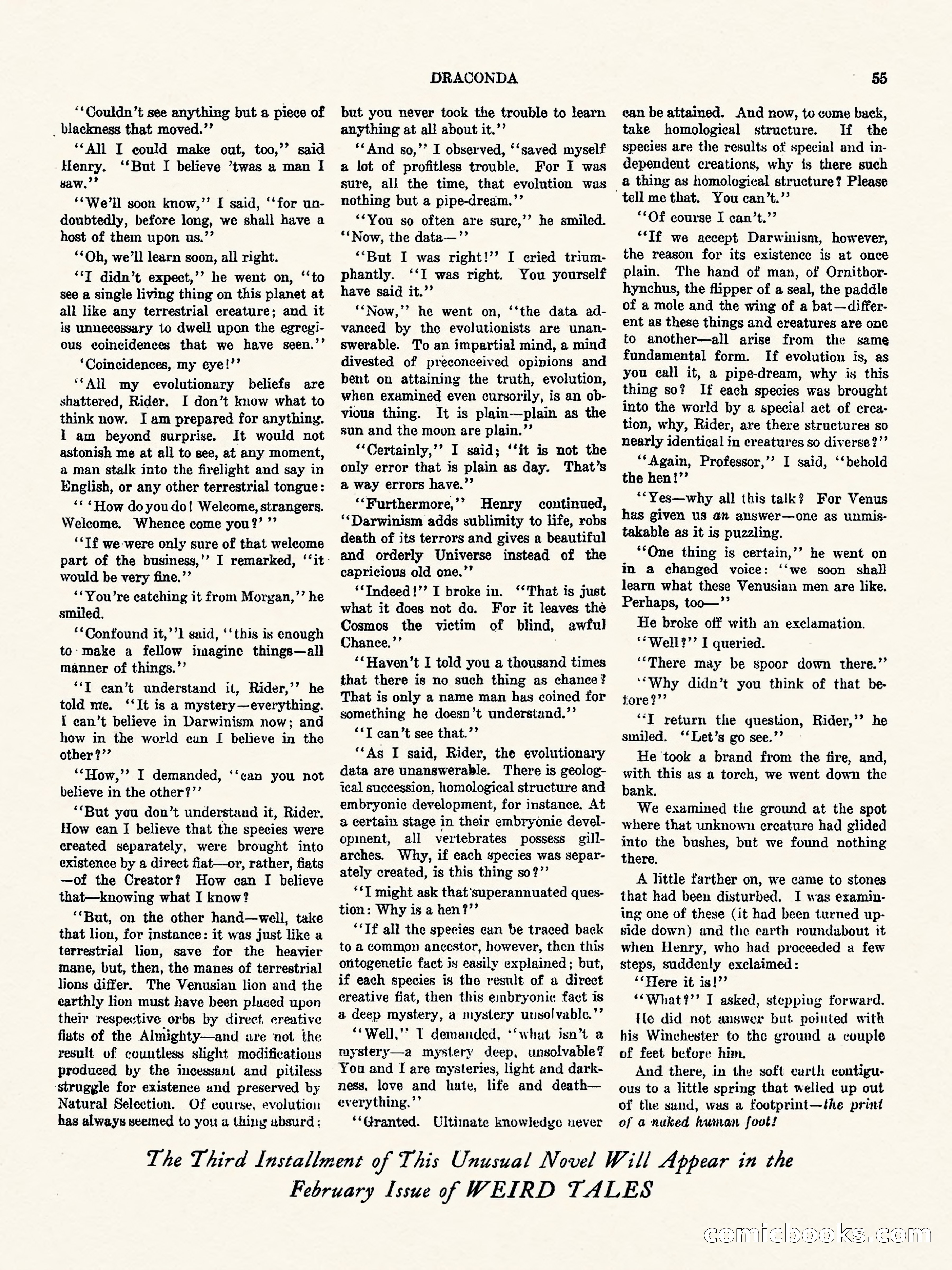 Weird Tales, Vol. 3, No. 1 — page 56 of 98