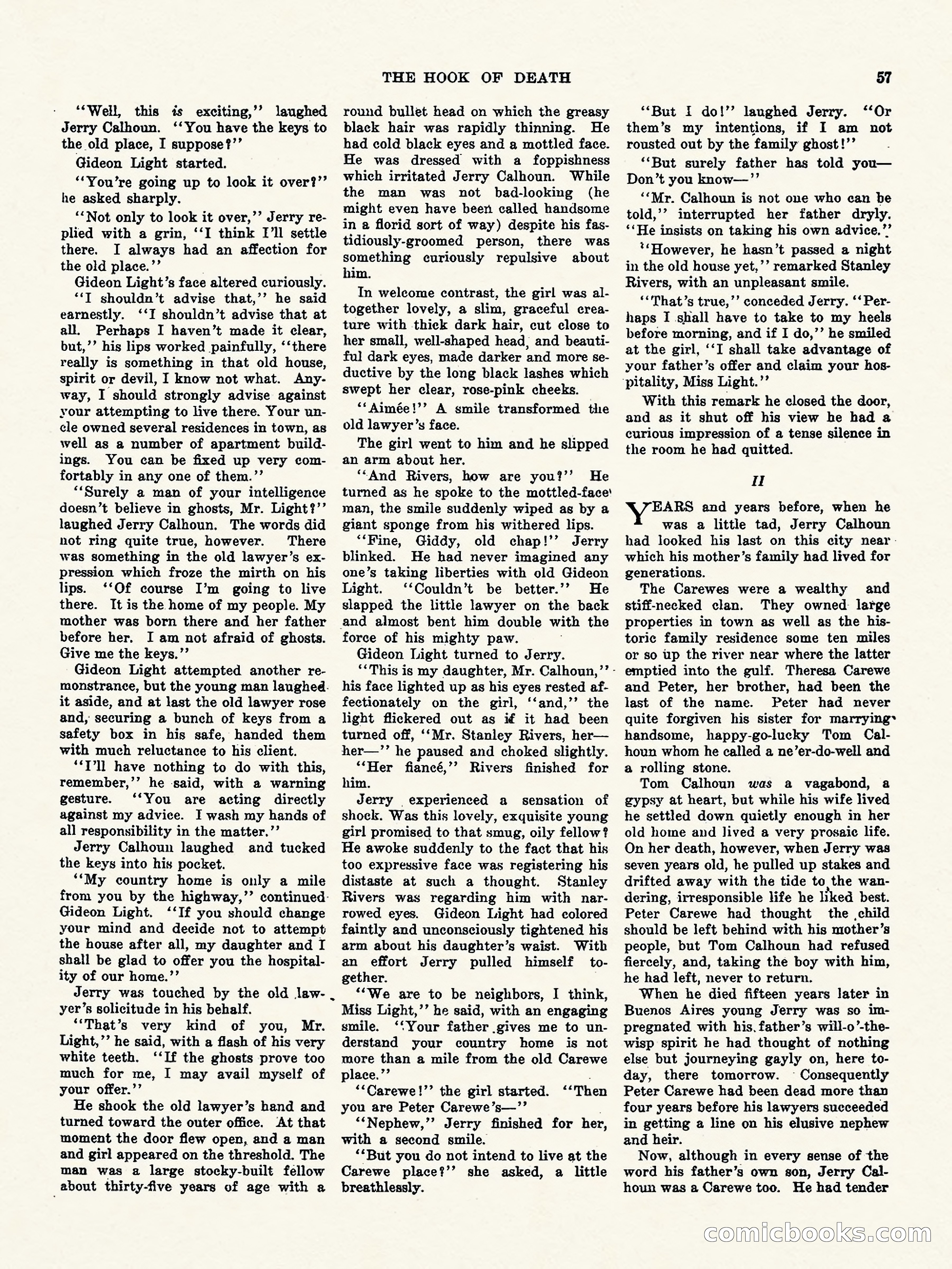 Weird Tales, Vol. 3, No. 1 — page 58 of 98
