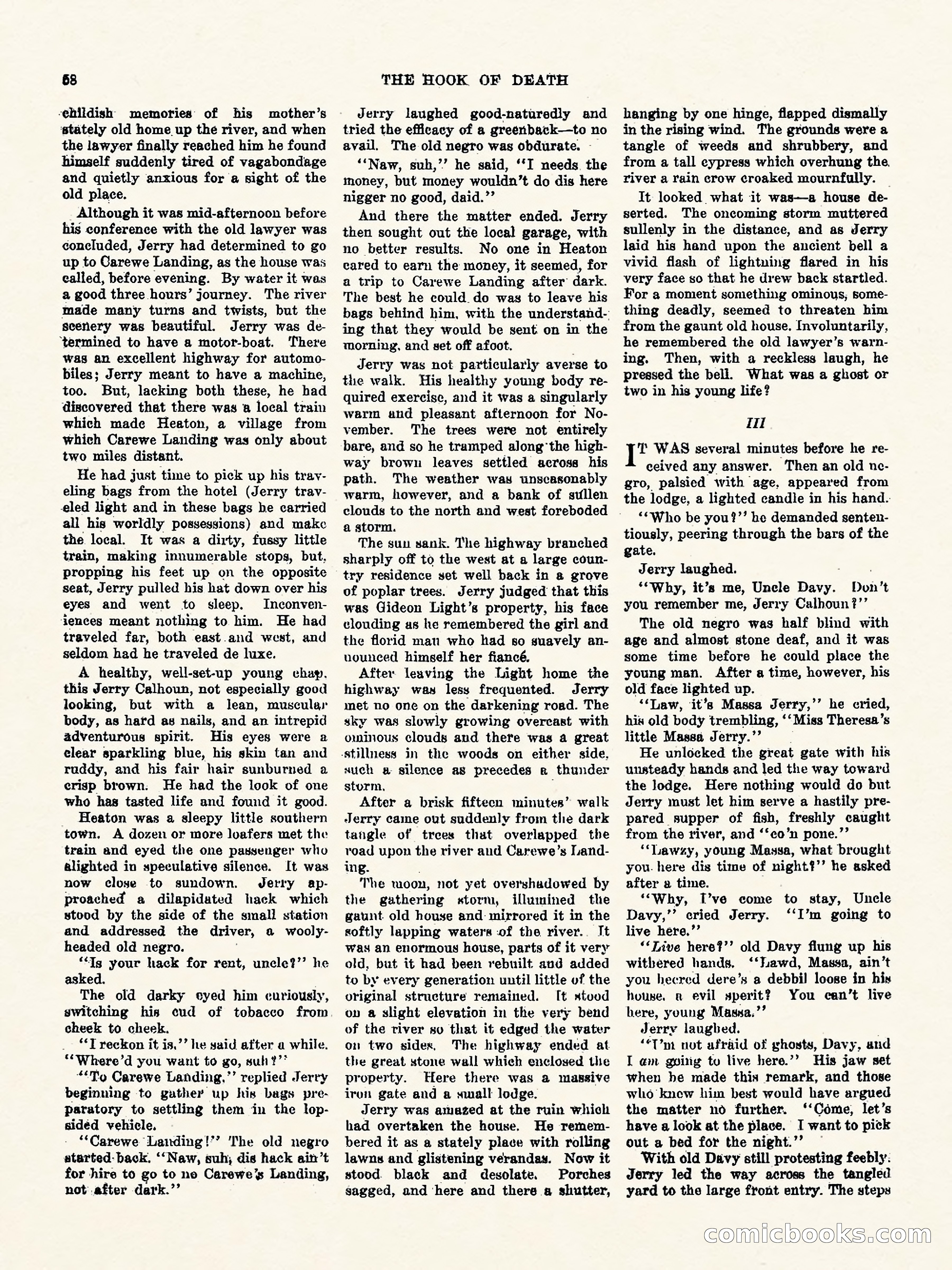 Weird Tales, Vol. 3, No. 1 — page 59 of 98
