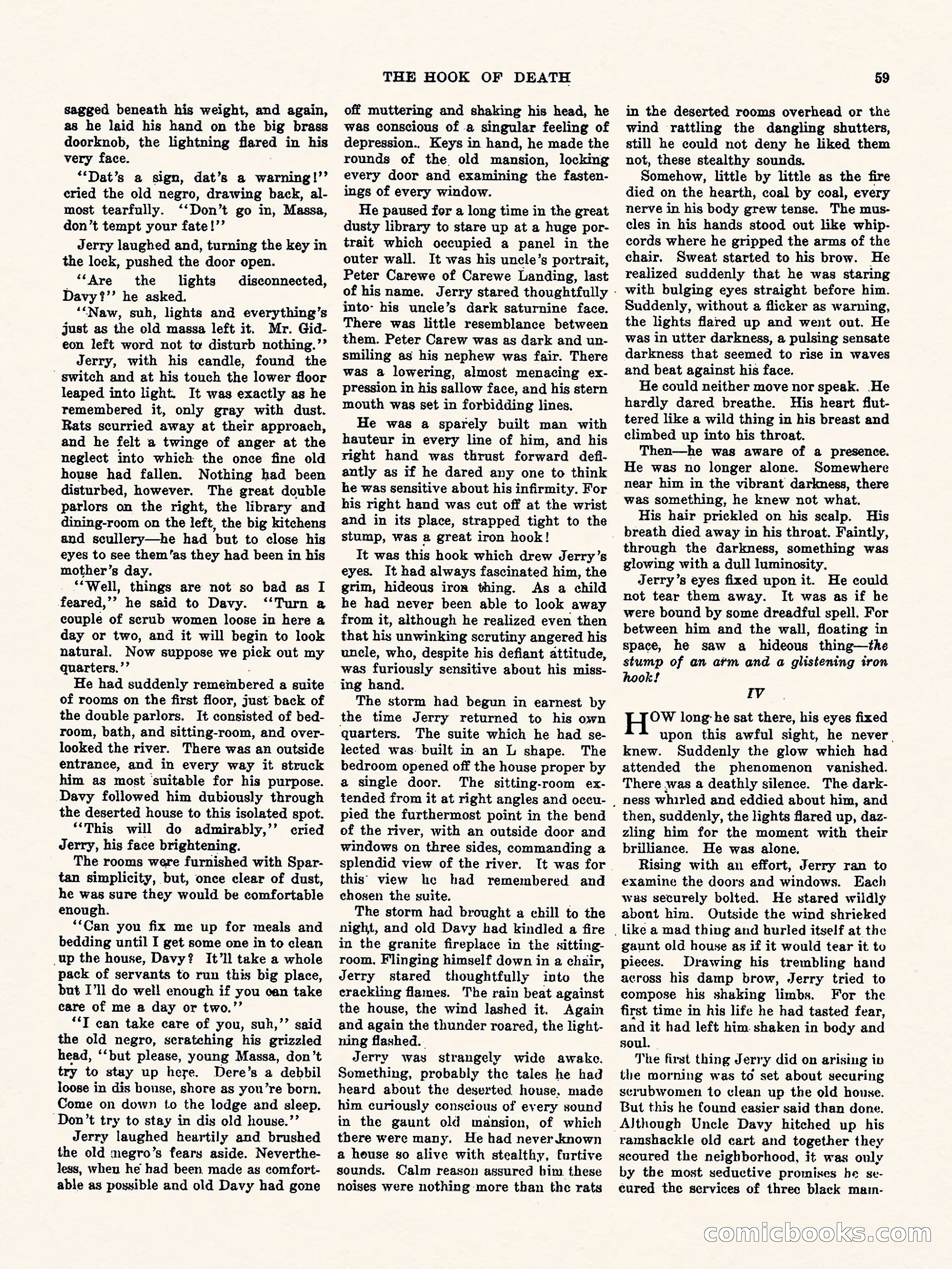 Weird Tales, Vol. 3, No. 1 — page 60 of 98
