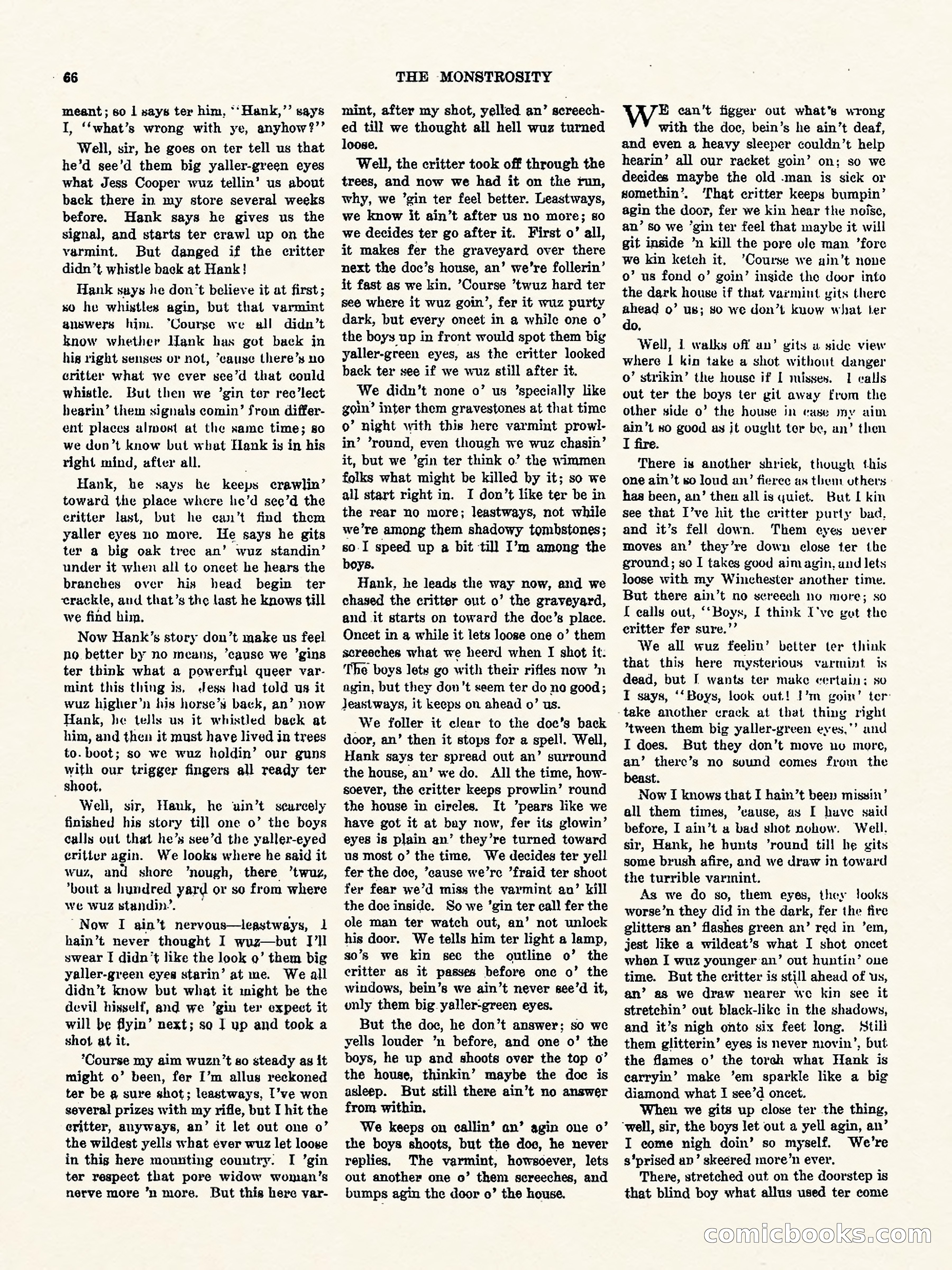 Weird Tales, Vol. 3, No. 1 — page 67 of 98