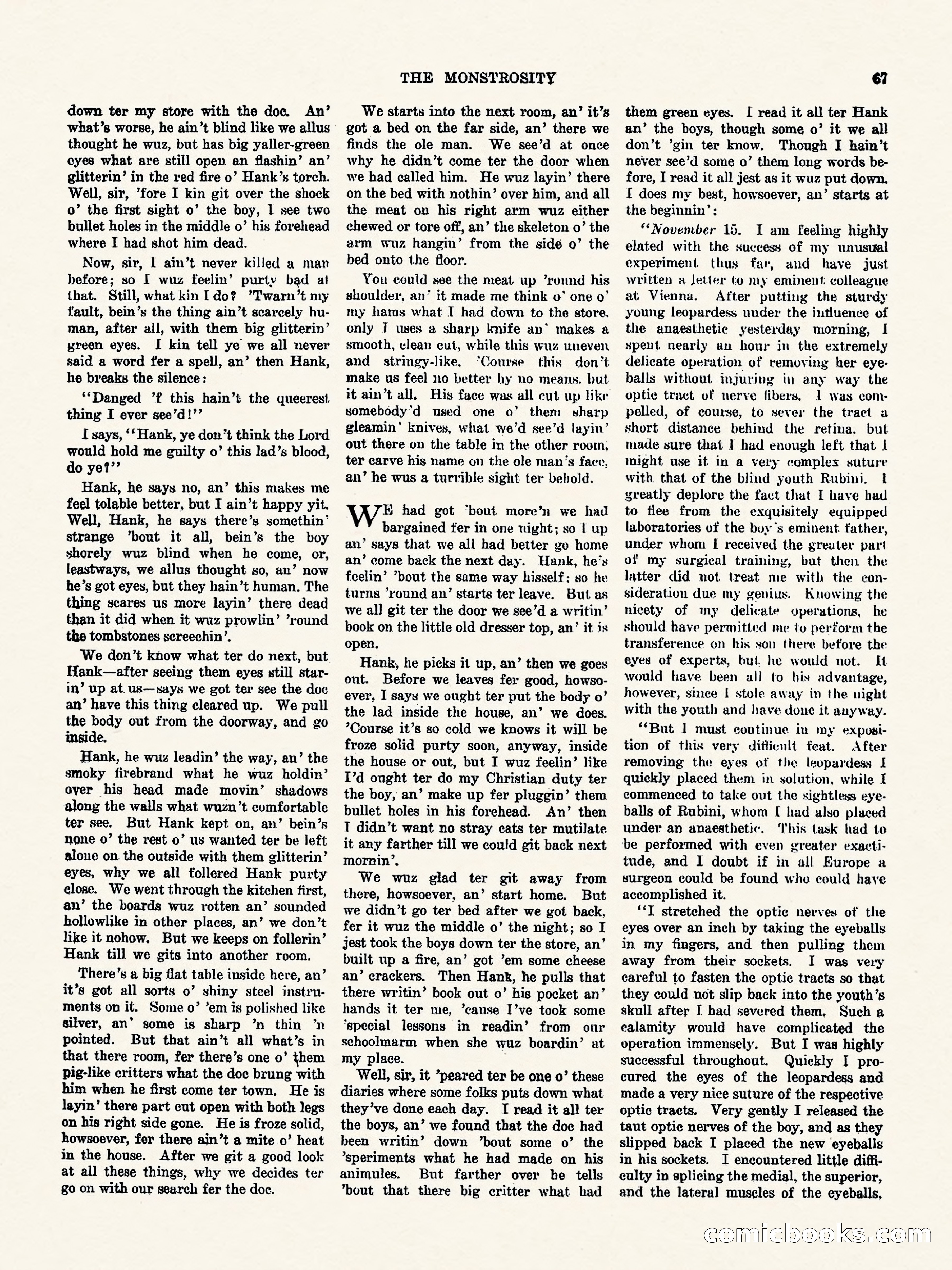 Weird Tales, Vol. 3, No. 1 — page 68 of 98