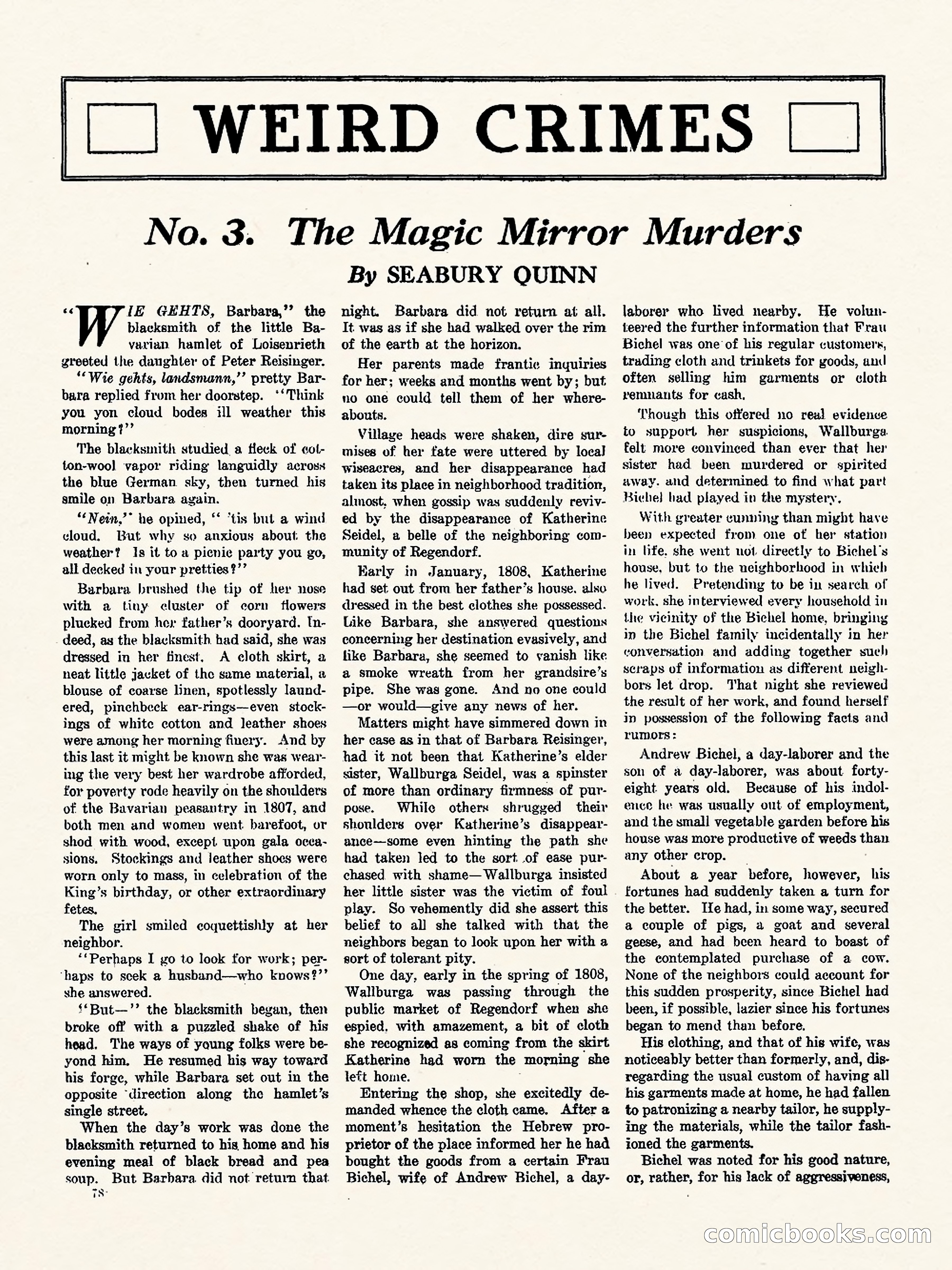 Weird Tales, Vol. 3, No. 1 — page 79 of 98