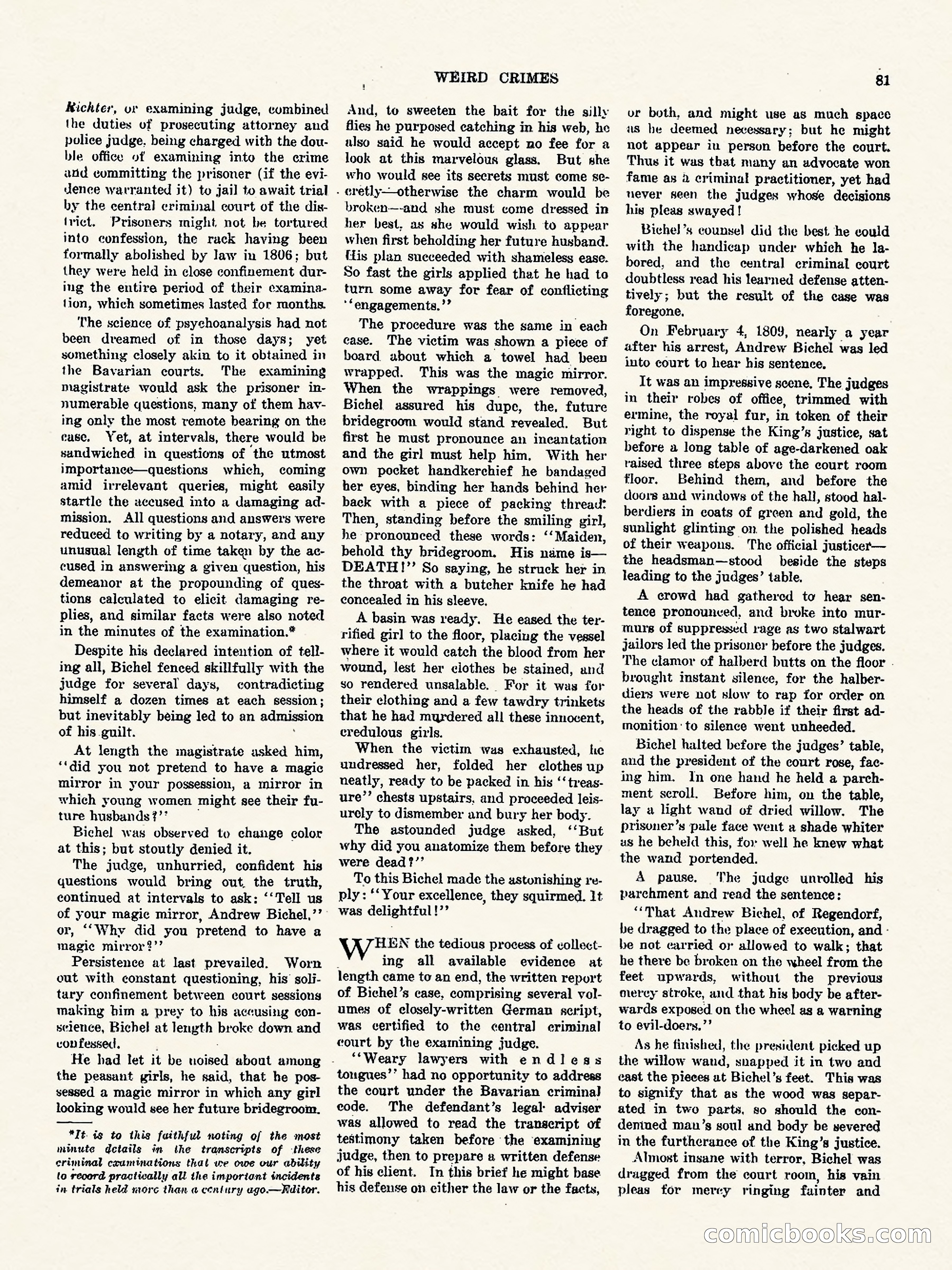 Weird Tales, Vol. 3, No. 1 — page 82 of 98