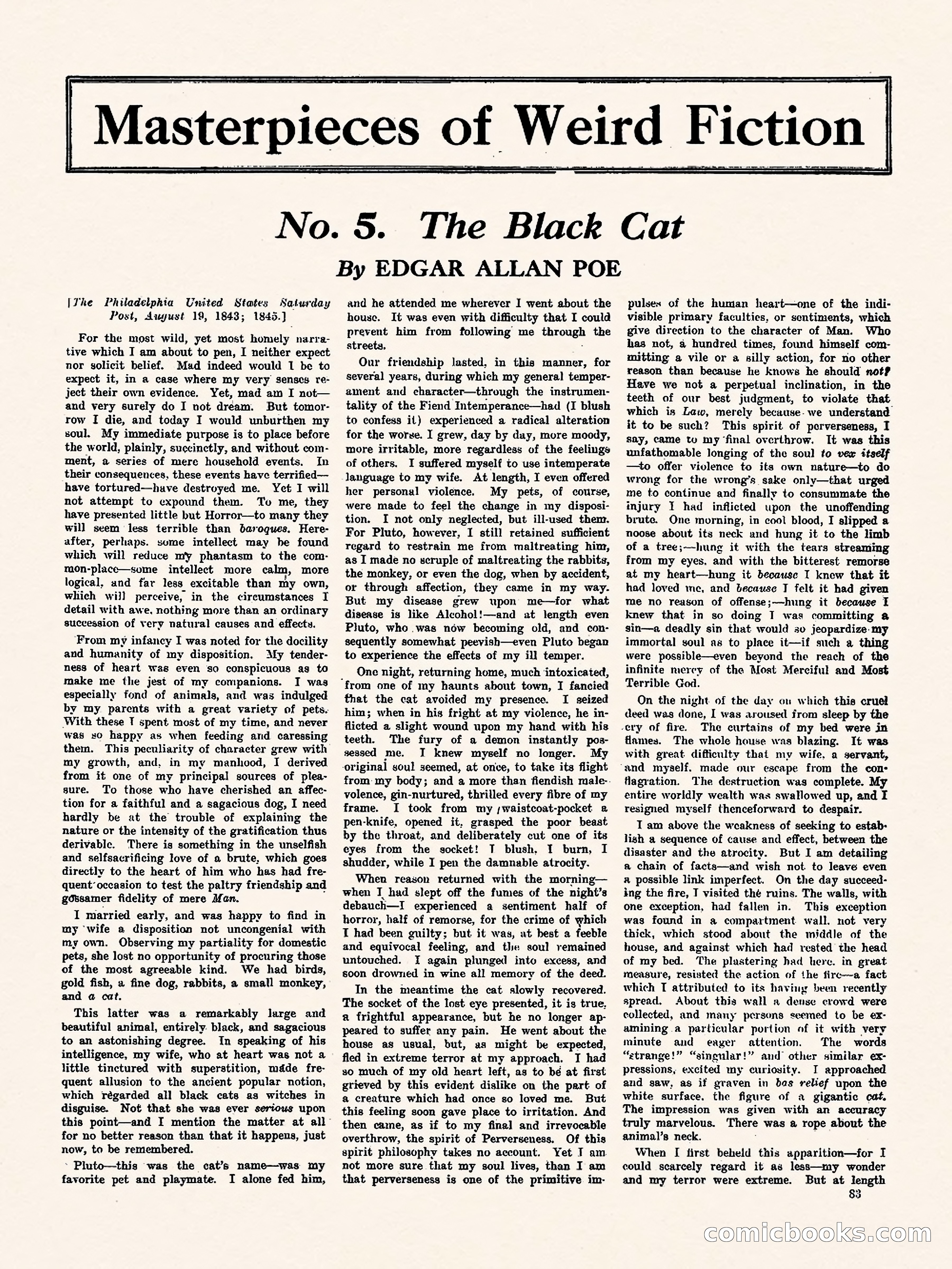 Weird Tales, Vol. 3, No. 1 — page 84 of 98