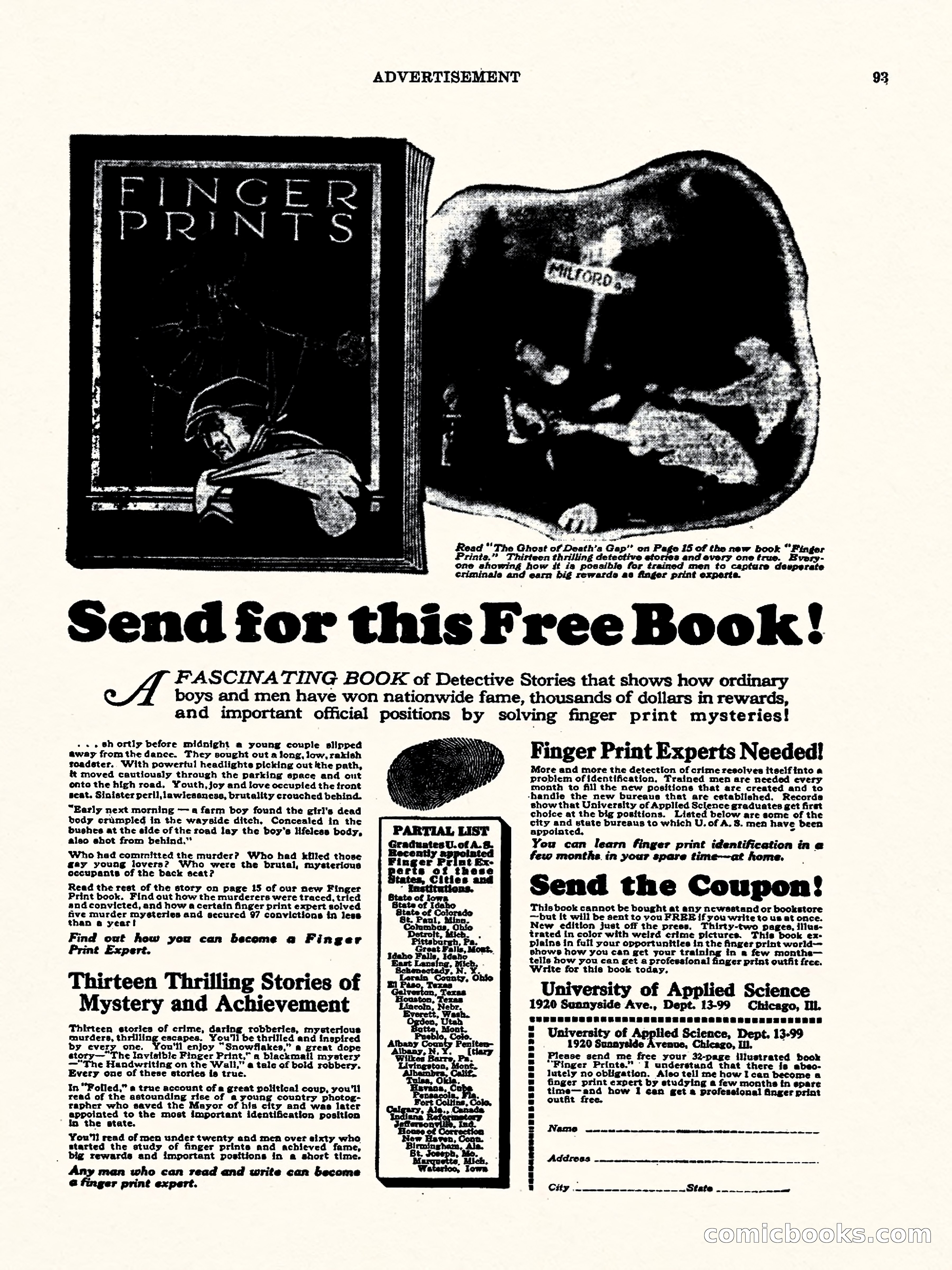 Weird Tales, Vol. 3, No. 1 — page 94 of 98