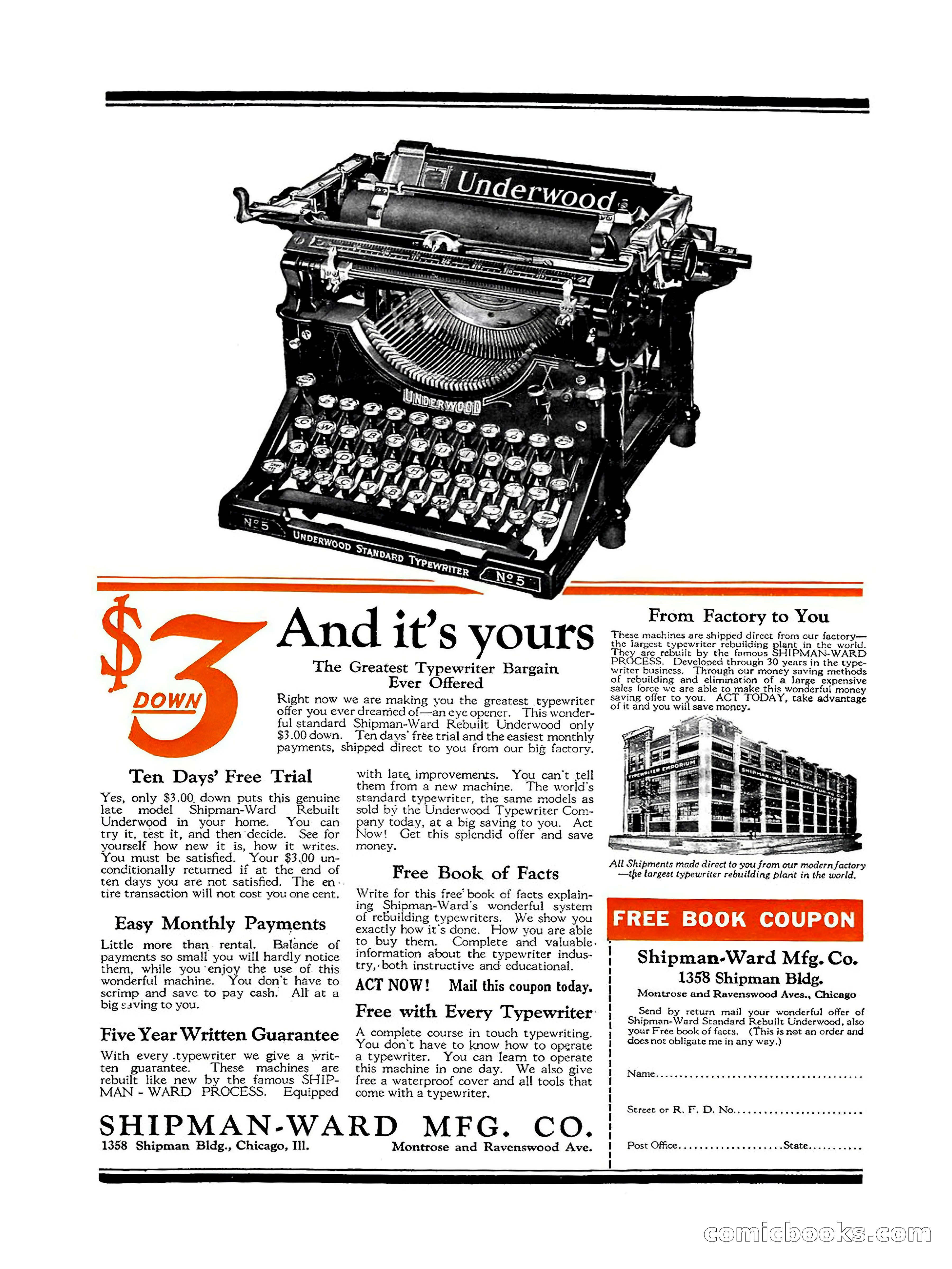 Weird Tales, Vol. 3, No. 1 — page 98 of 98