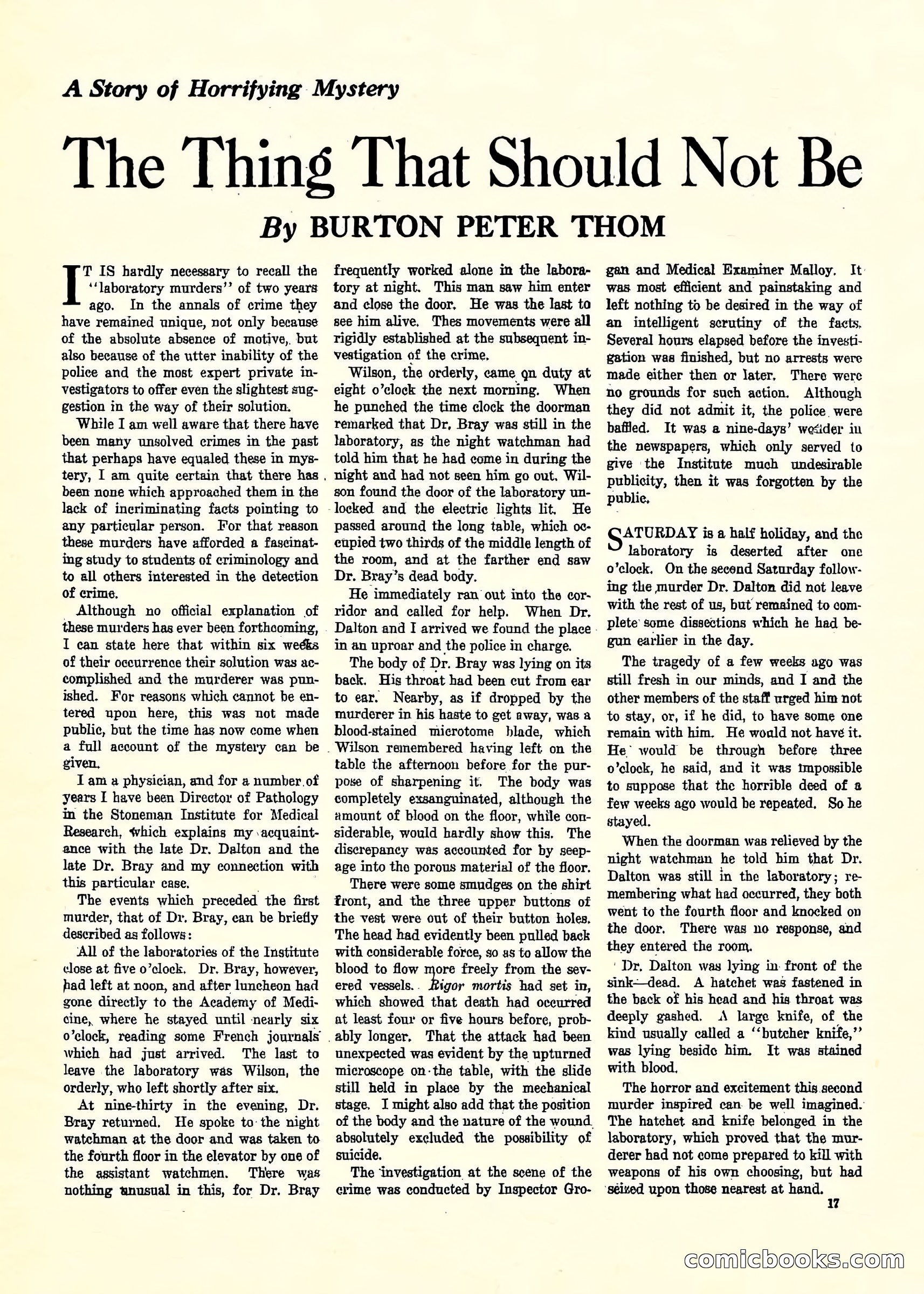 Weird Tales, Vol. 3, No. 2 — page 18 of 98