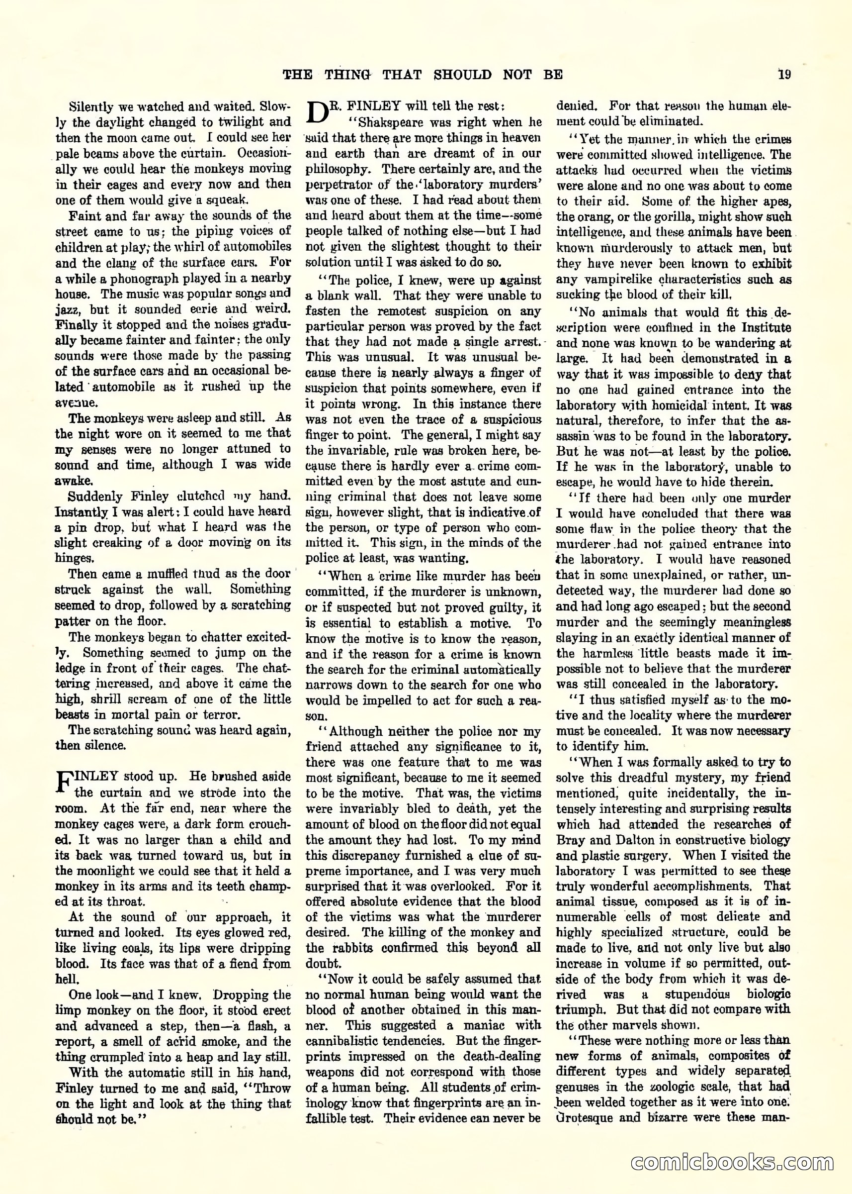 Weird Tales, Vol. 3, No. 2 — page 20 of 98