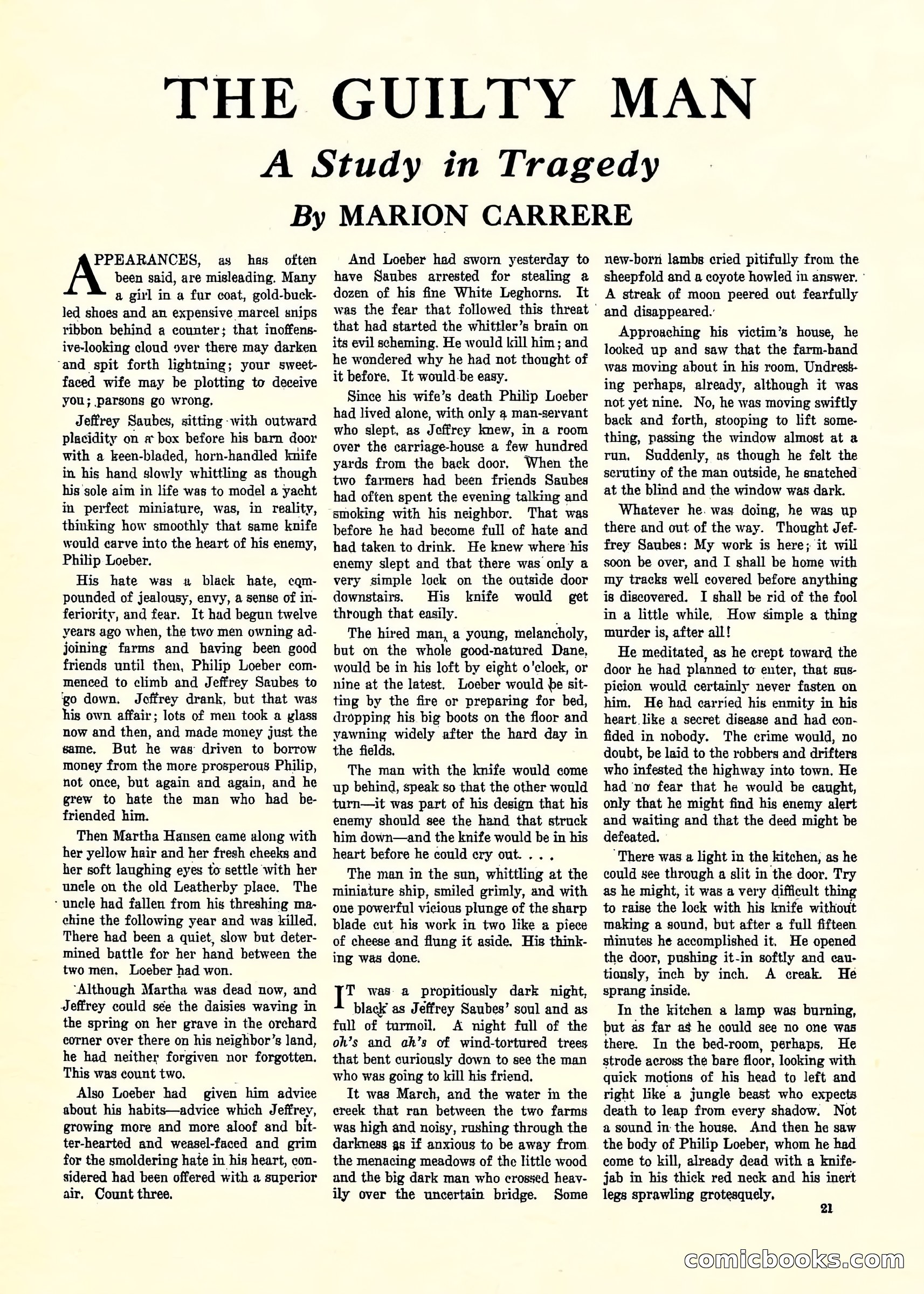 Weird Tales, Vol. 3, No. 2 — page 22 of 98