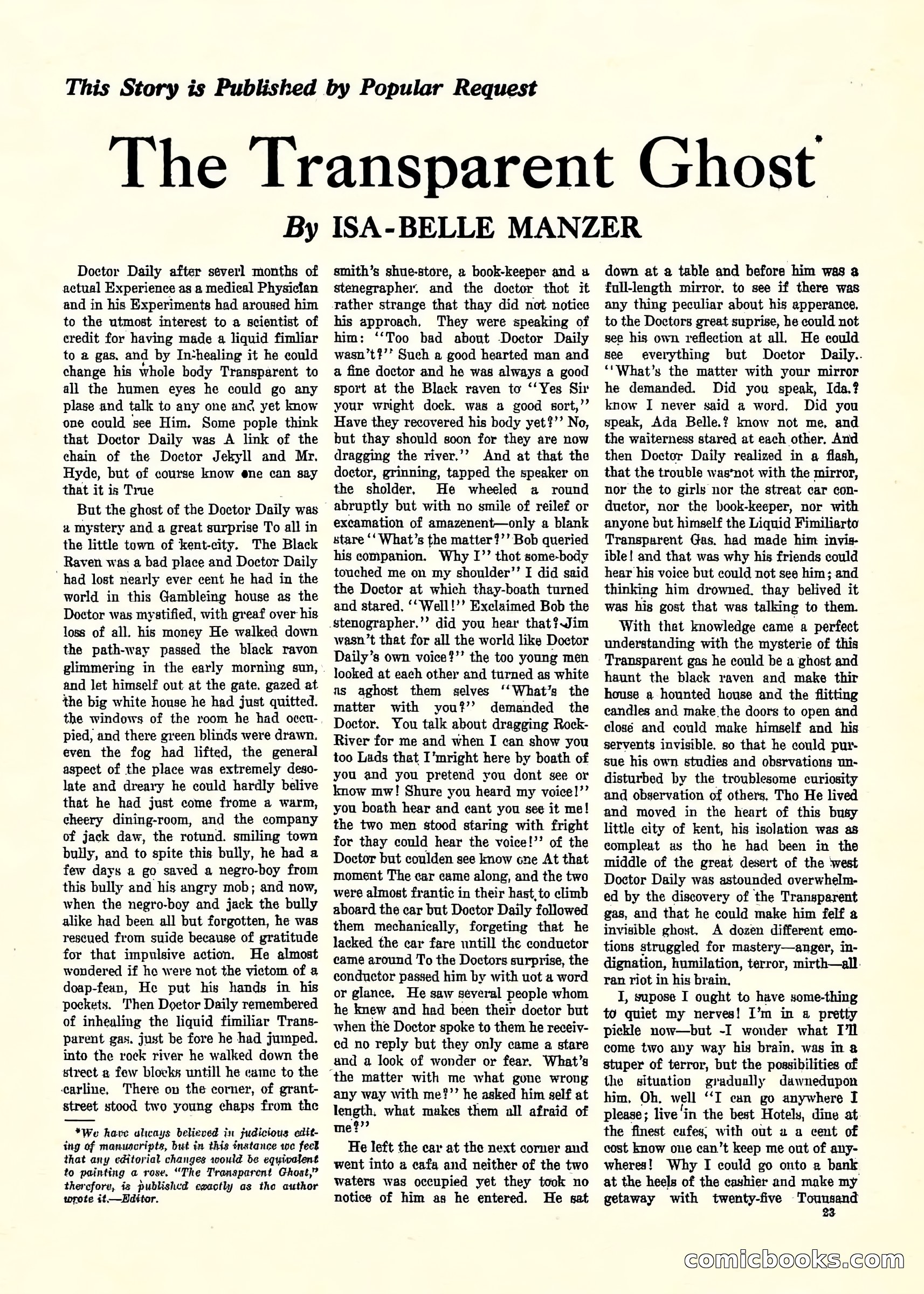 Weird Tales, Vol. 3, No. 2 — page 24 of 98