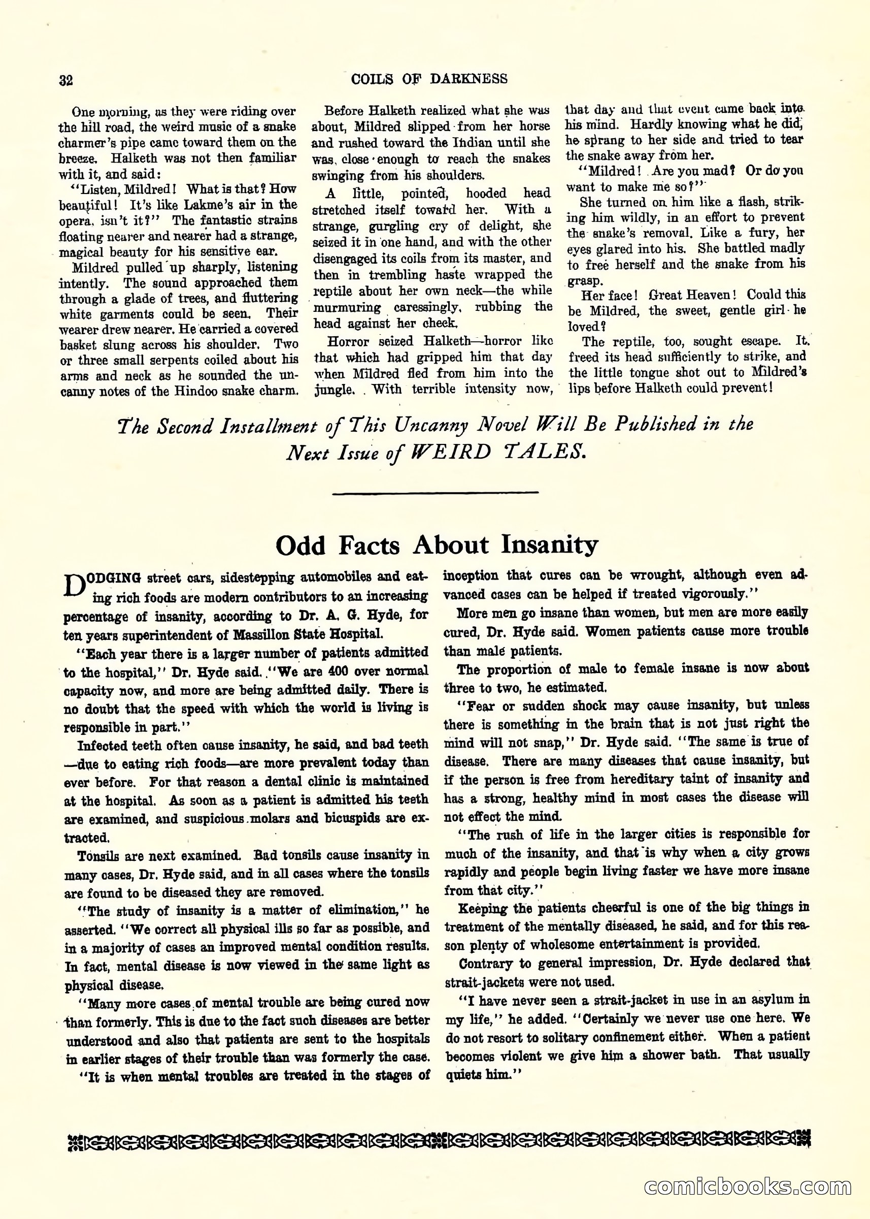 Weird Tales, Vol. 3, No. 2 — page 33 of 98