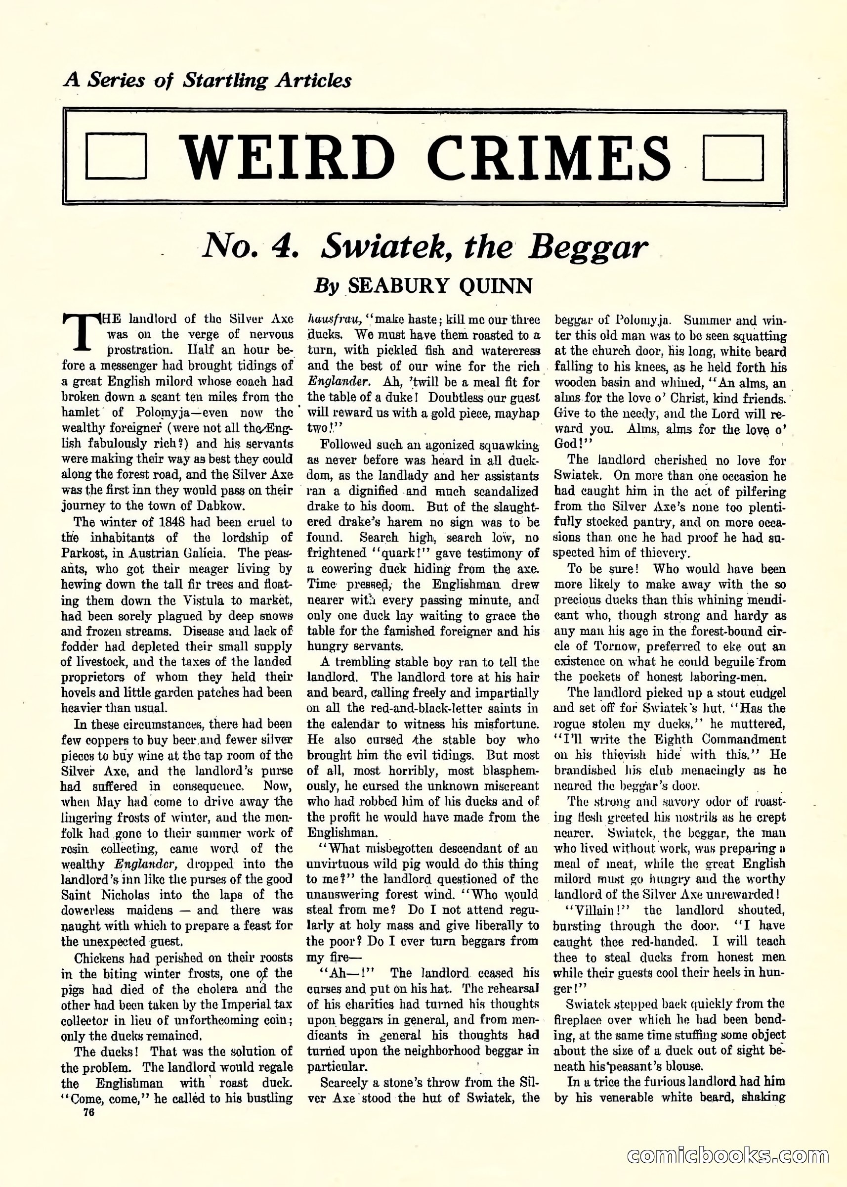 Weird Tales, Vol. 3, No. 2 — page 77 of 98