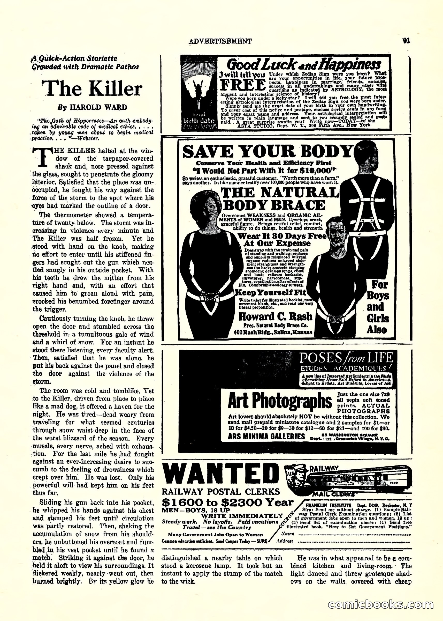 Weird Tales, Vol. 3, No. 2 — page 92 of 98