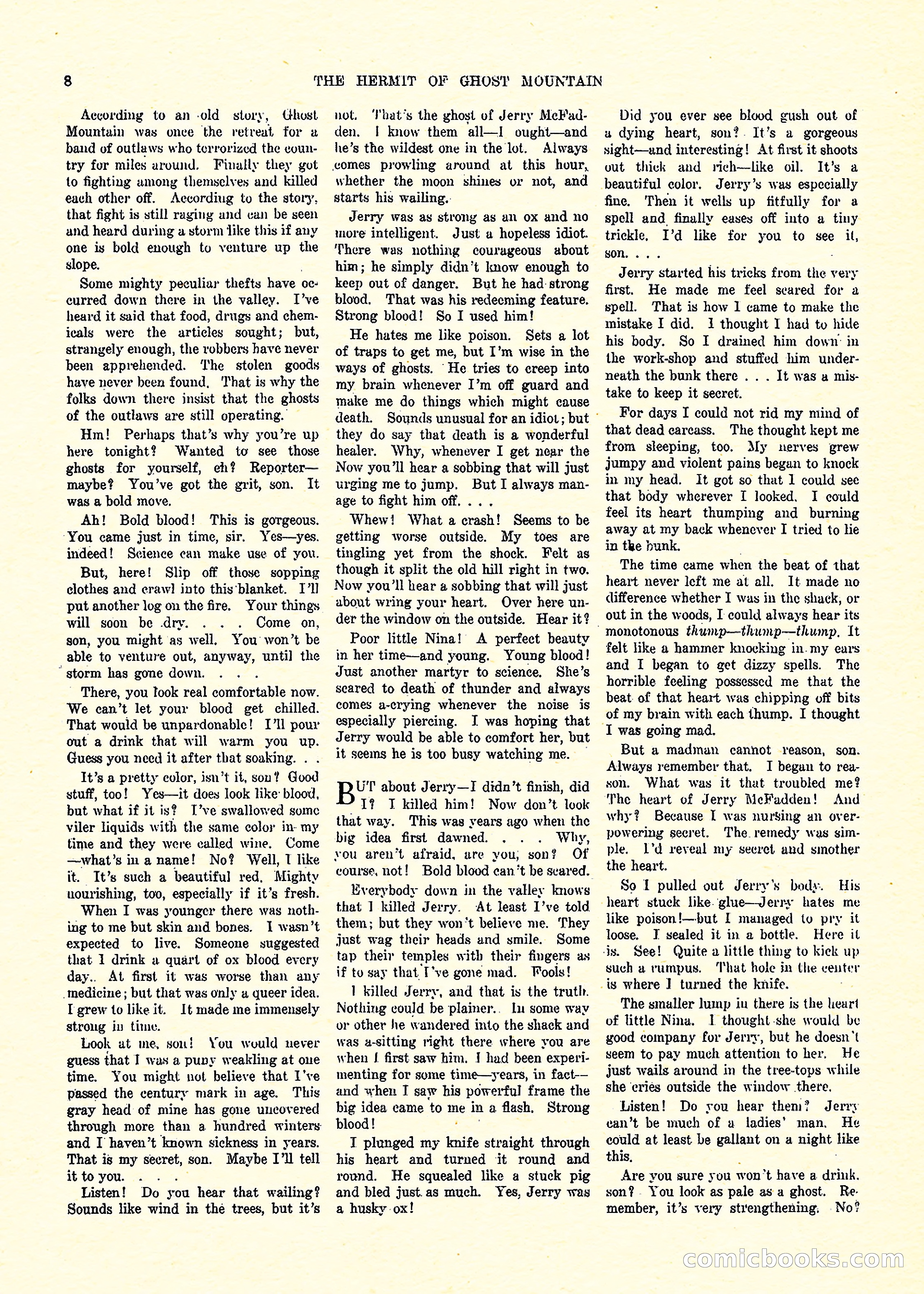 Weird Tales, Vol. 3, No. 3 — page 9 of 98