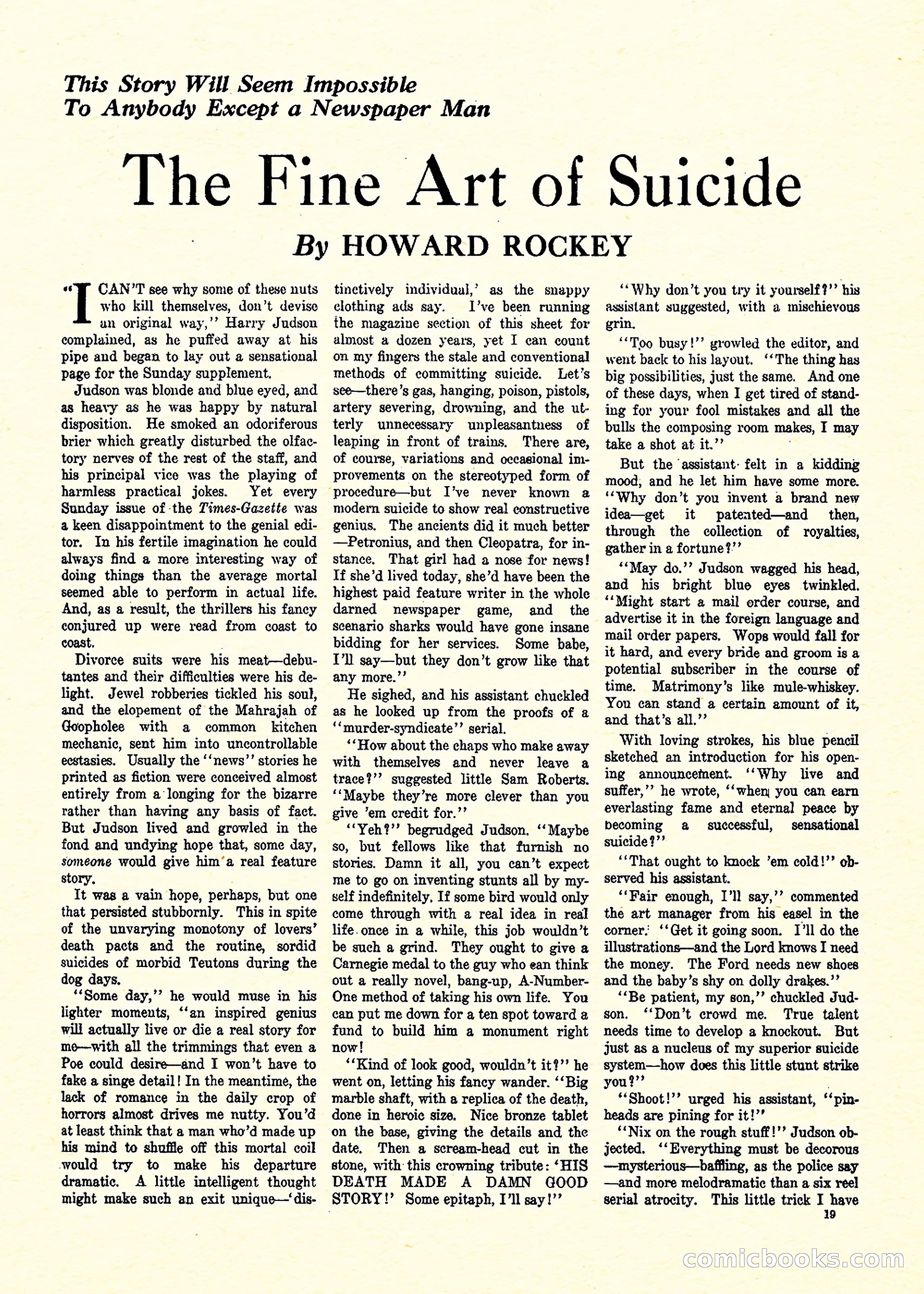 Weird Tales, Vol. 3, No. 3 — page 20 of 98