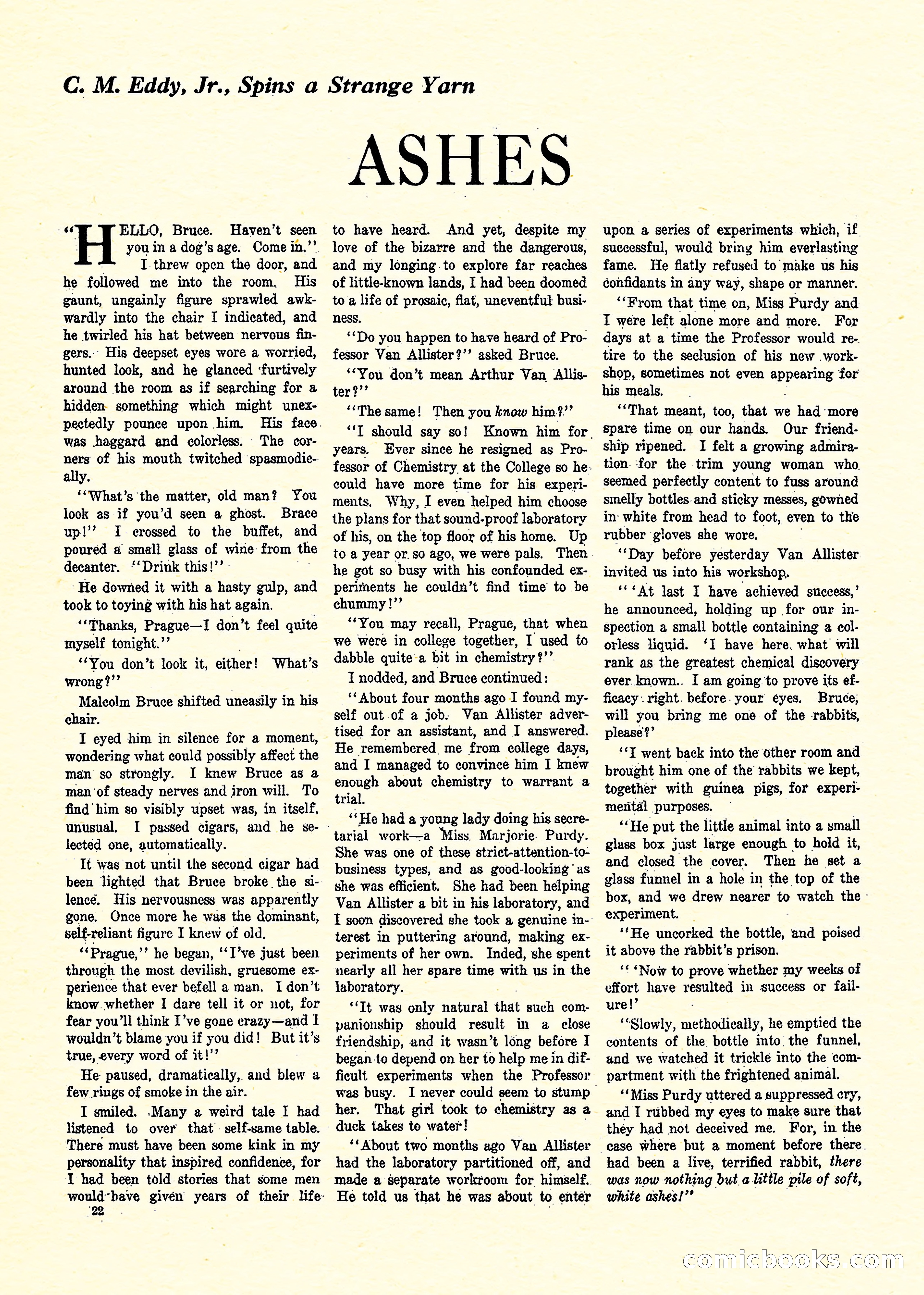 Weird Tales, Vol. 3, No. 3 — page 23 of 98