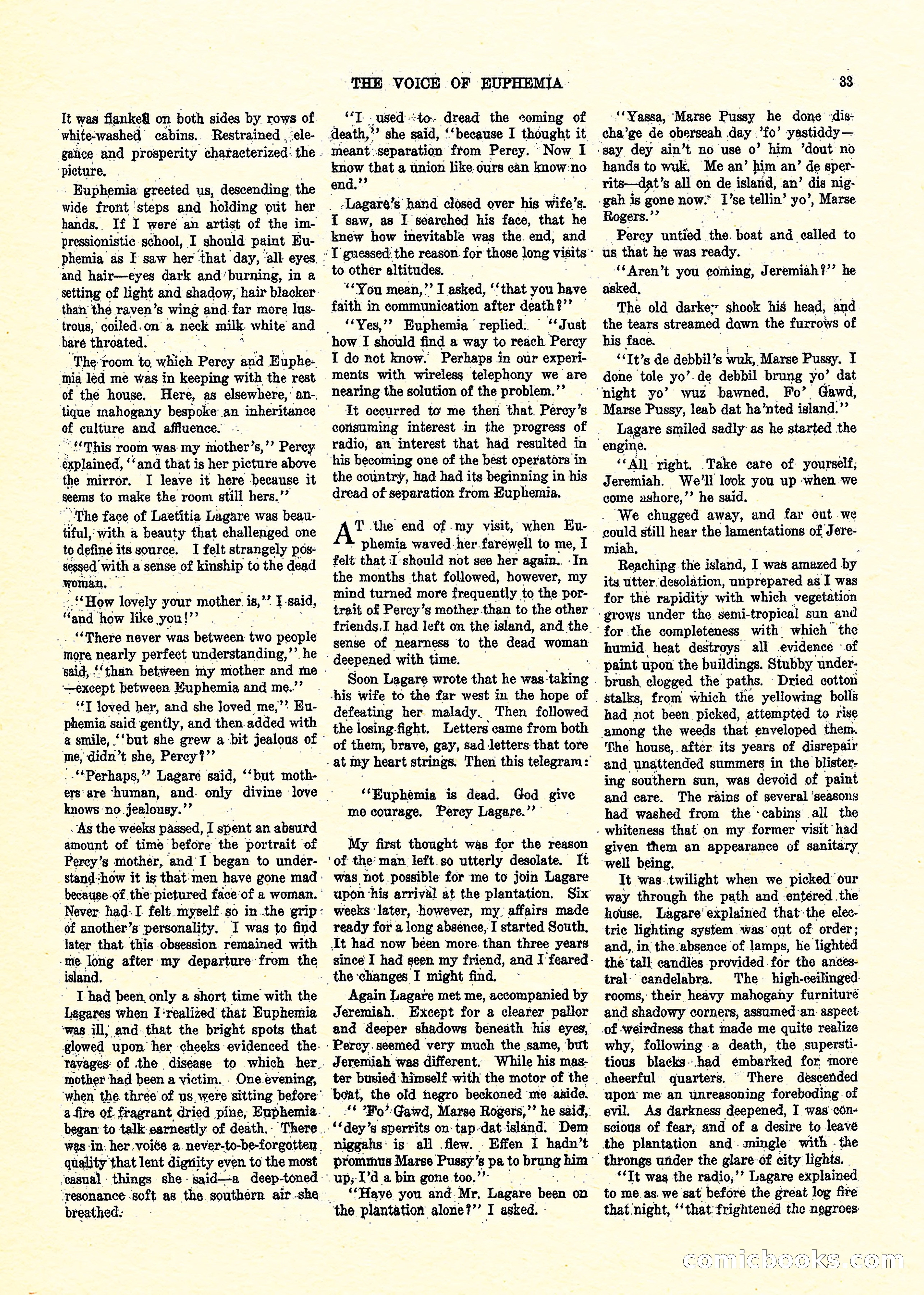 Weird Tales, Vol. 3, No. 3 — page 34 of 98