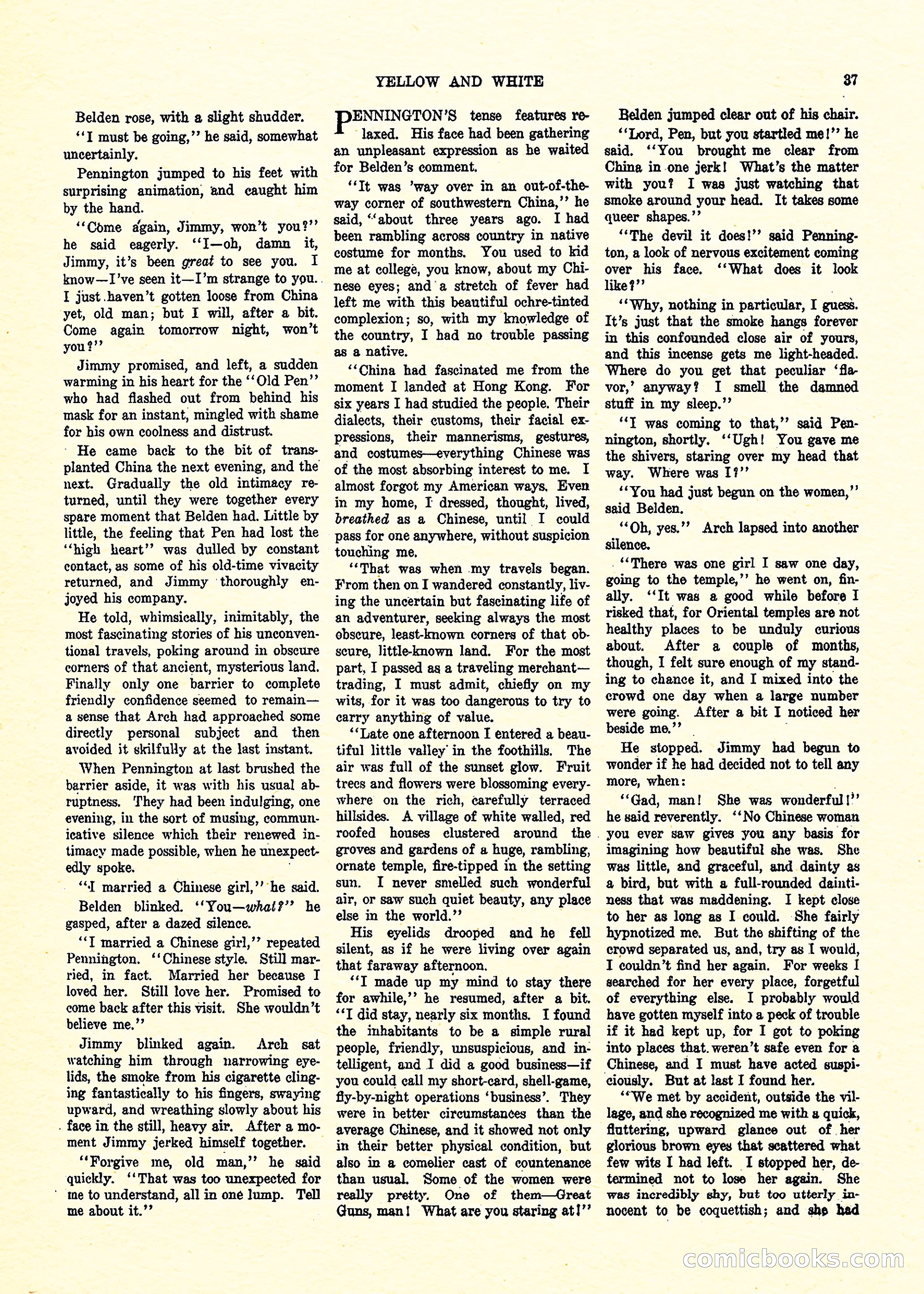 Weird Tales, Vol. 3, No. 3 — page 38 of 98