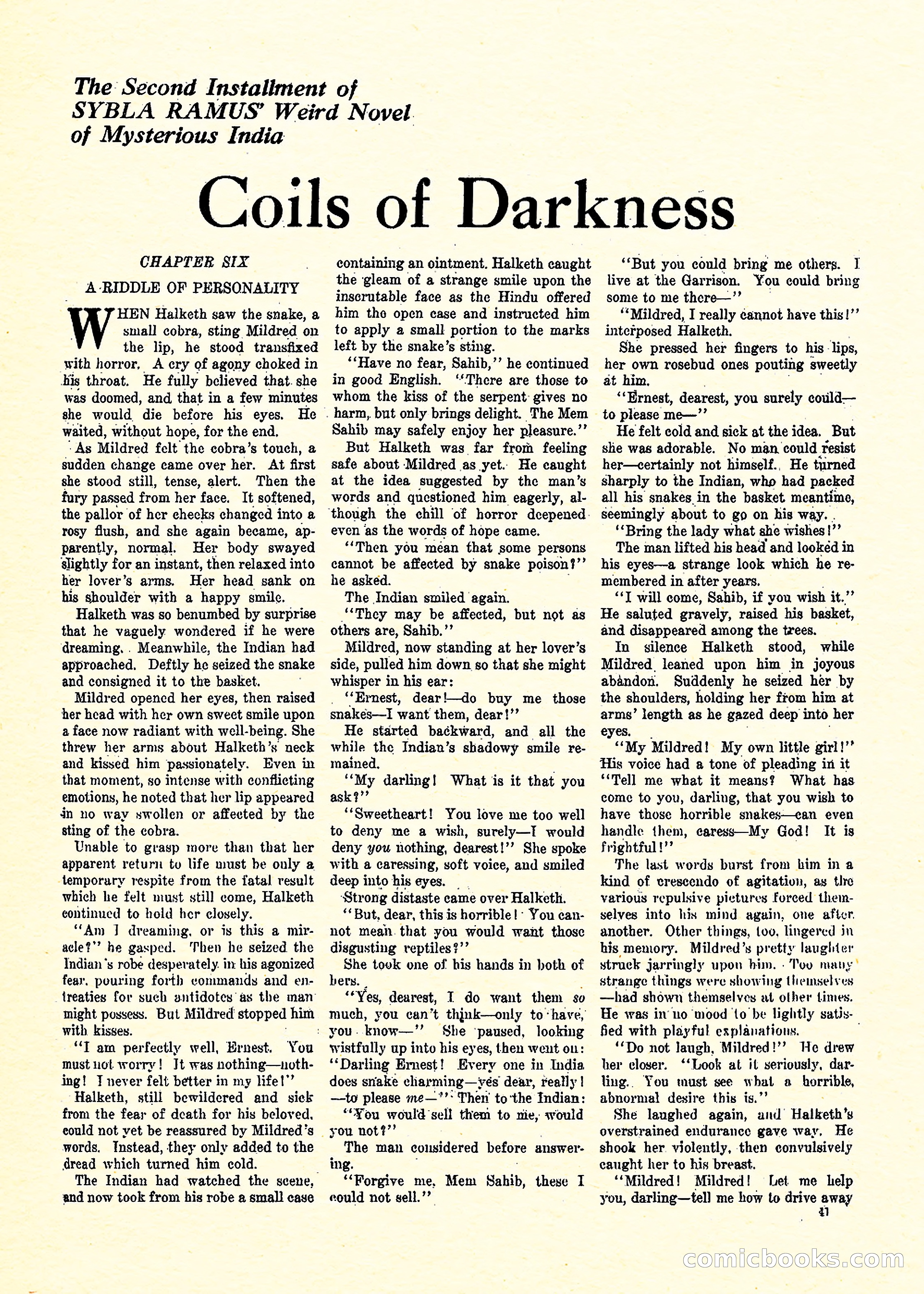 Weird Tales, Vol. 3, No. 3 — page 42 of 98