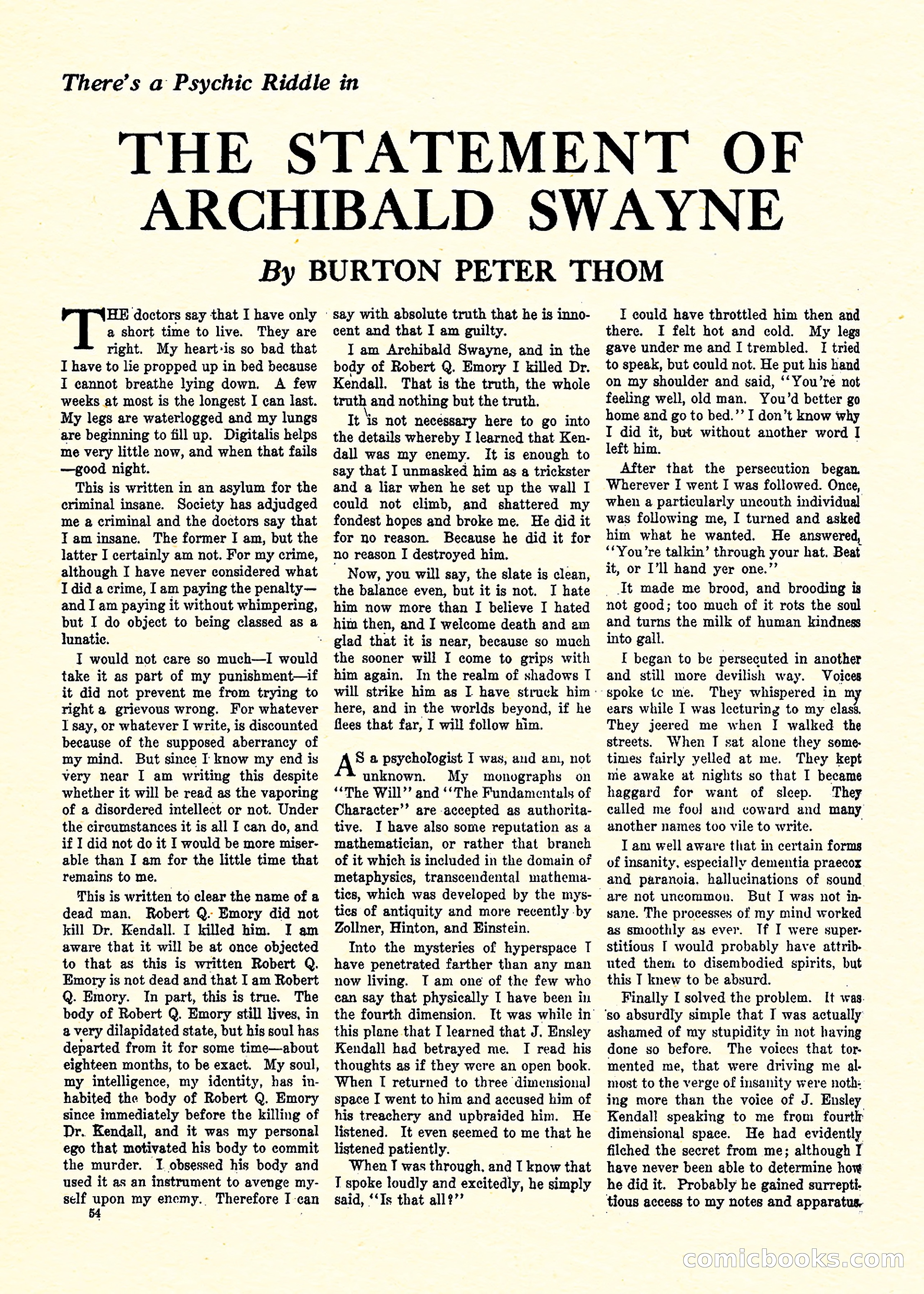 Weird Tales, Vol. 3, No. 3 — page 55 of 98